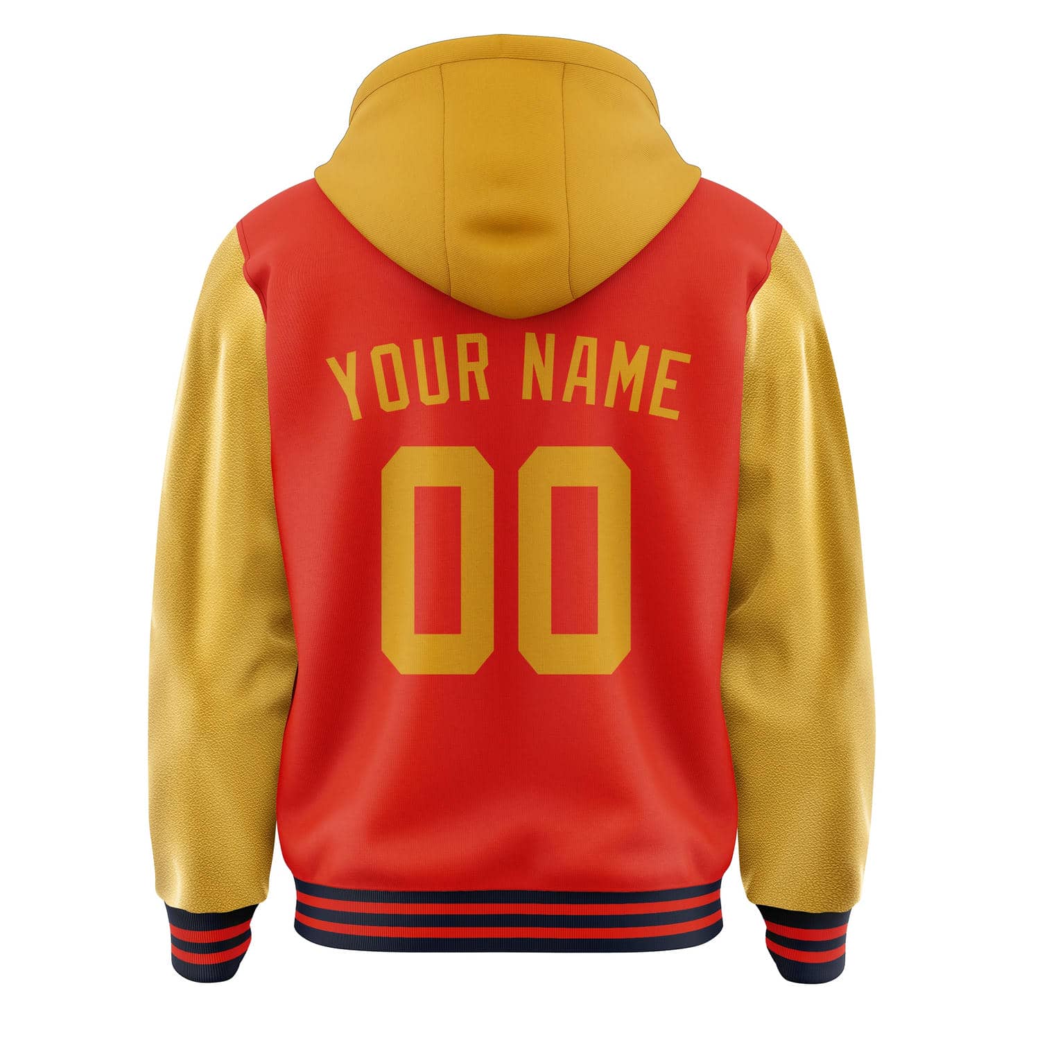 Maßgeschneidertes Orangerot Gelb Jacke