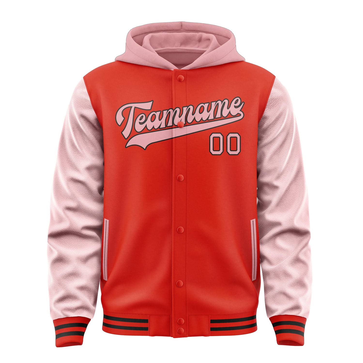 Maßgeschneidertes Orangerot Rosa Jacke
