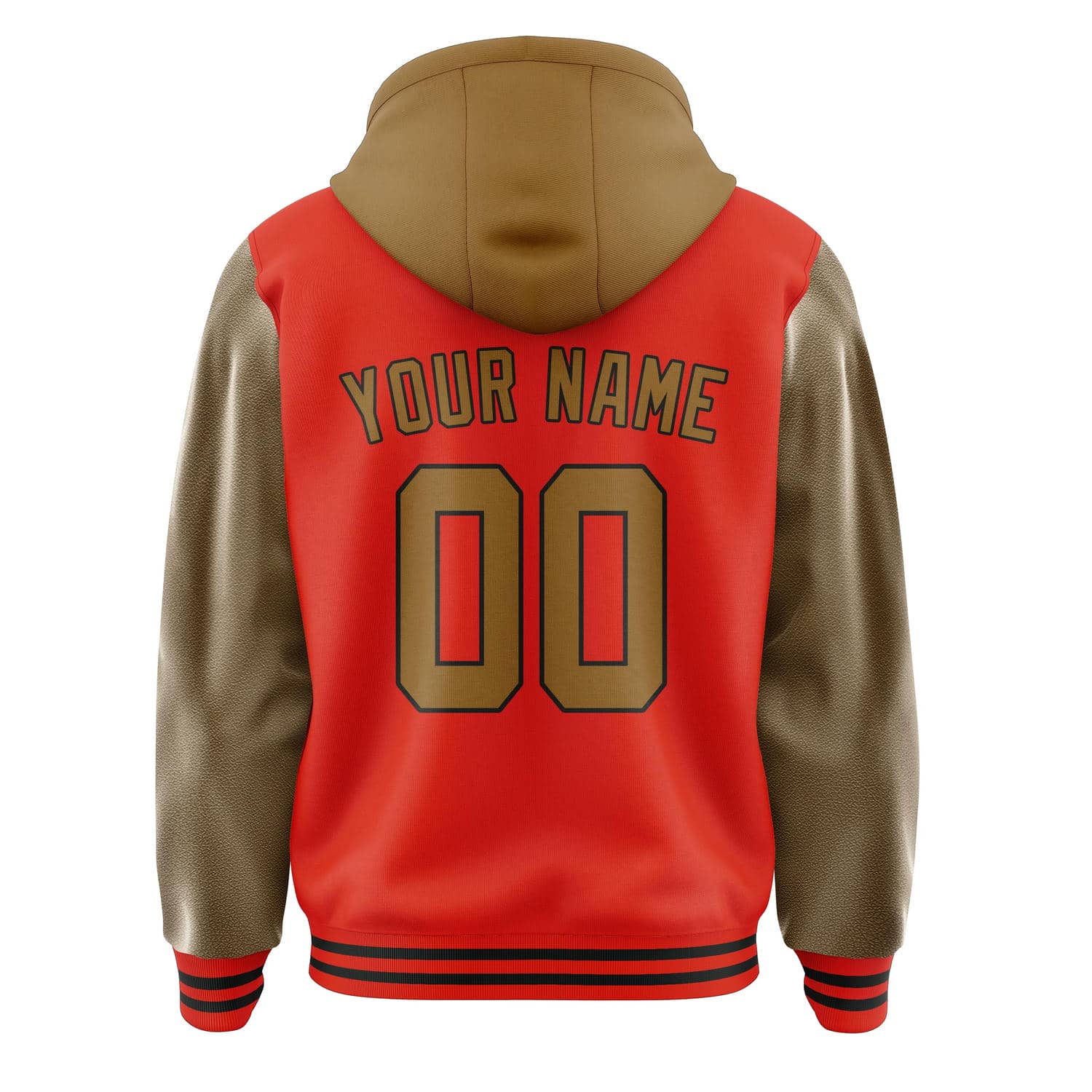 Maßgeschneidertes Orangerot Khaki Jacke
