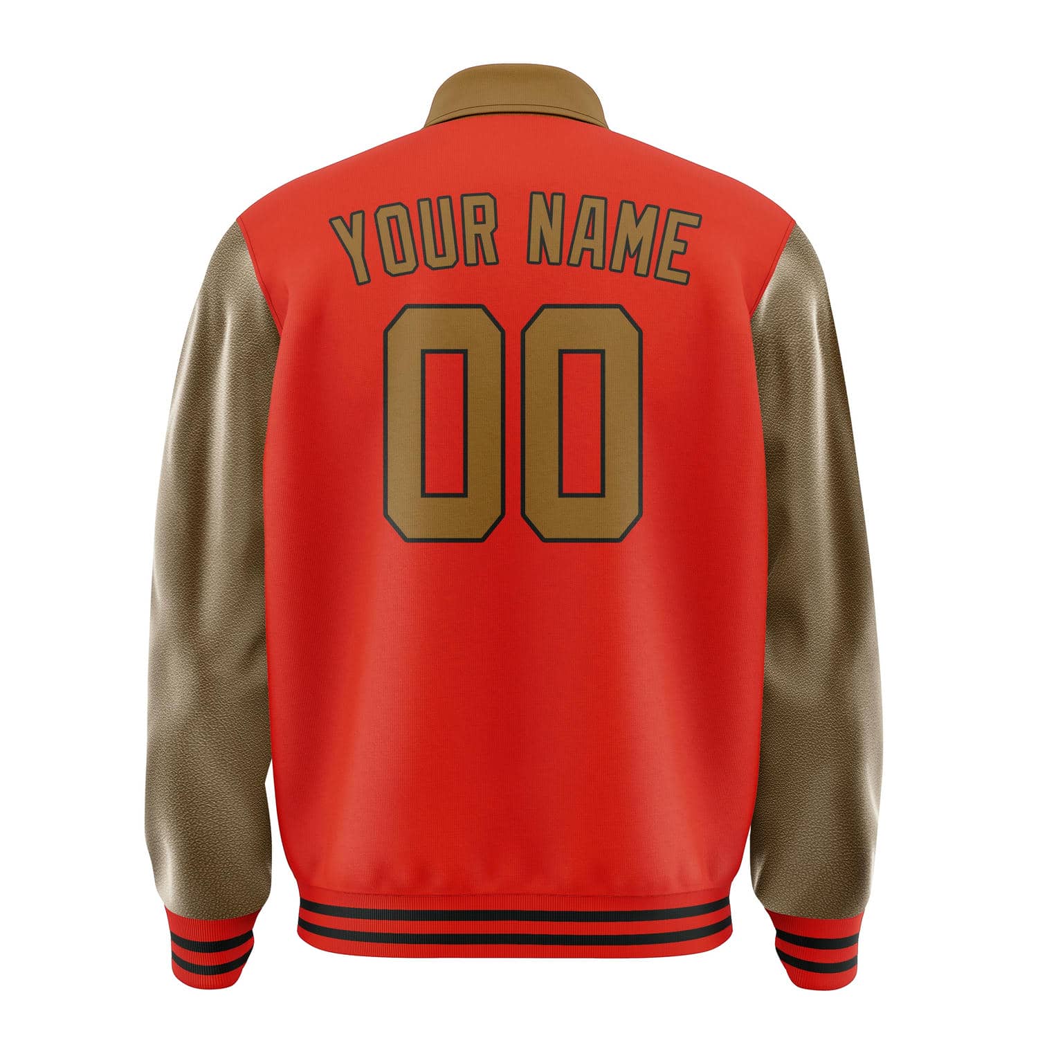 Maßgeschneidertes Orangerot Khaki Jacke