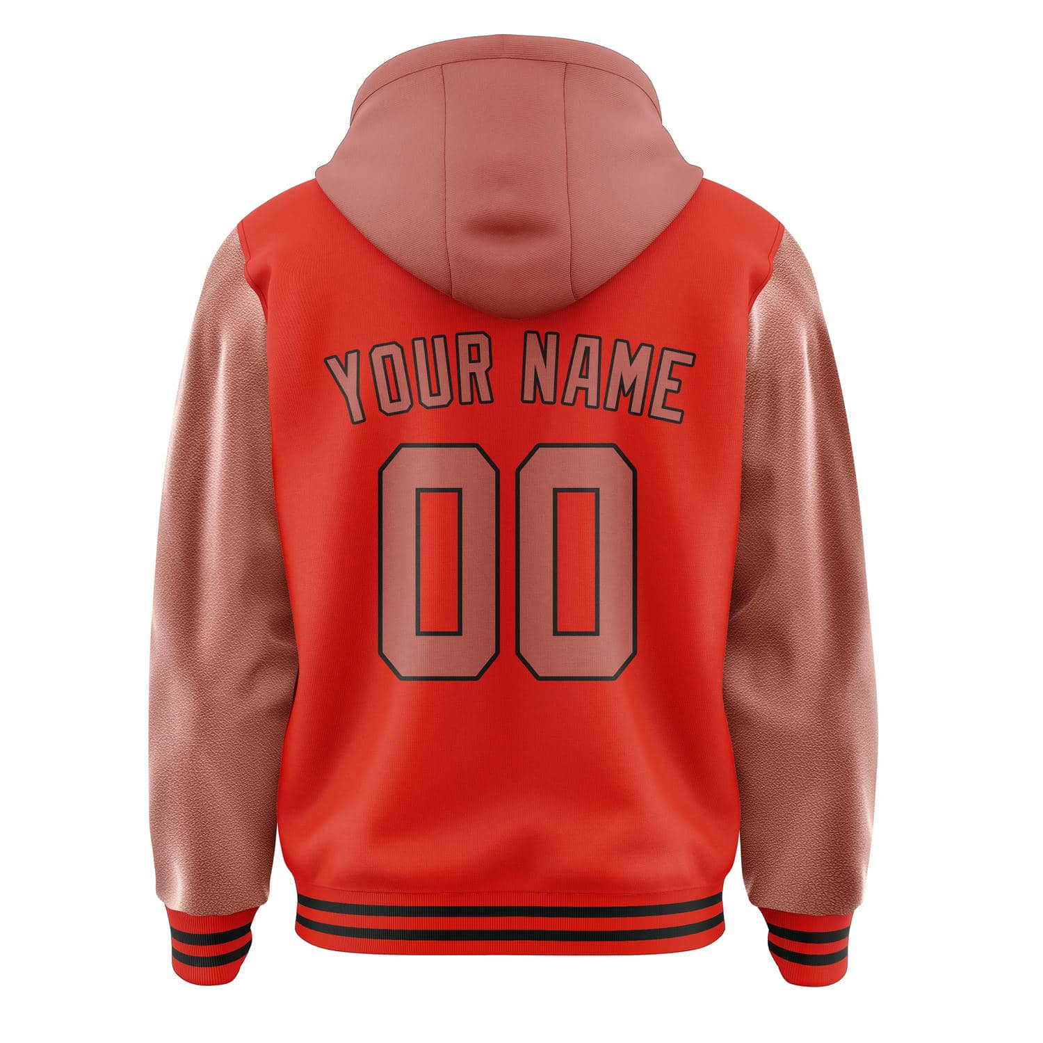 Maßgeschneidertes Orangerot Kupferrose Jacke