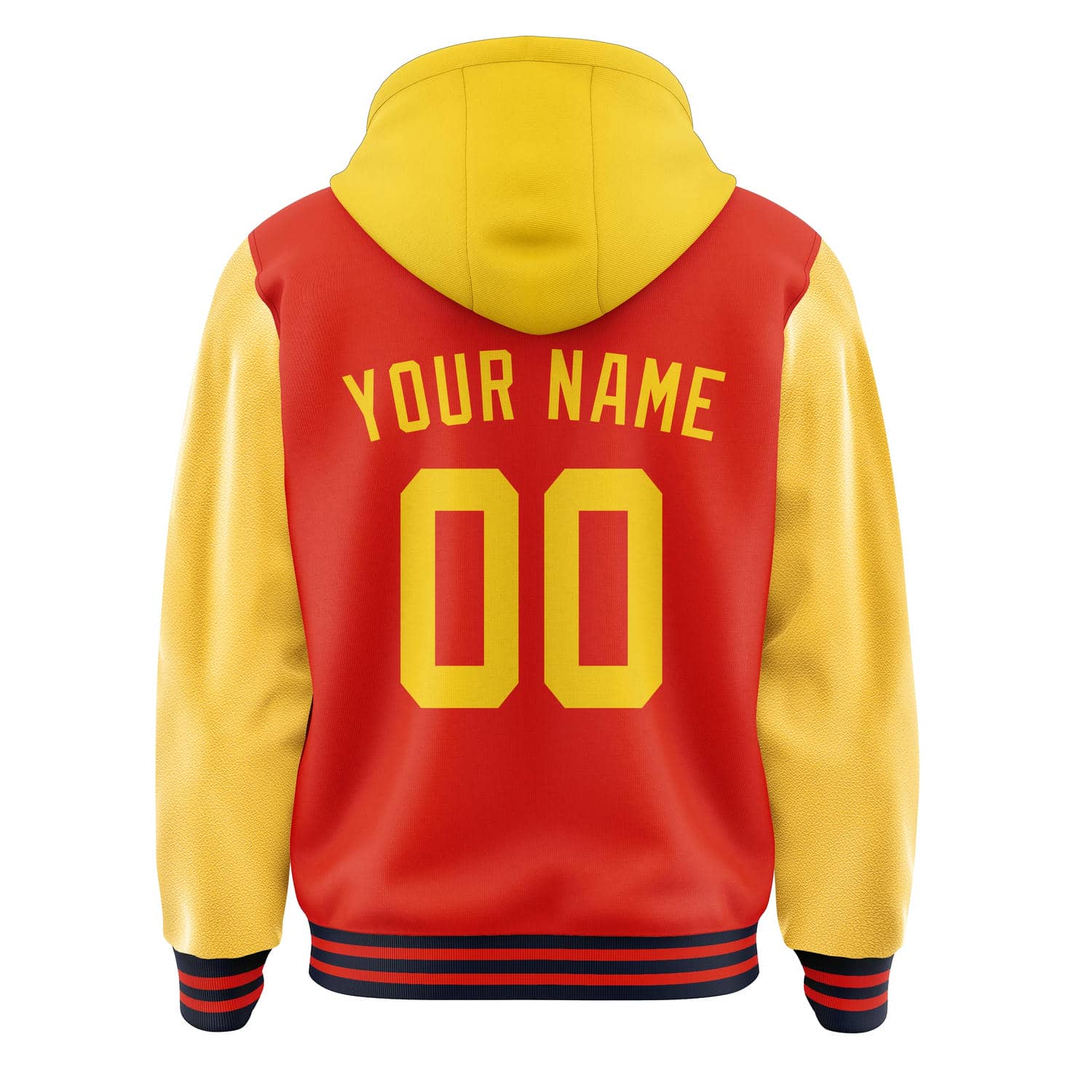 Maßgeschneidertes Orangerot Gold Jacke