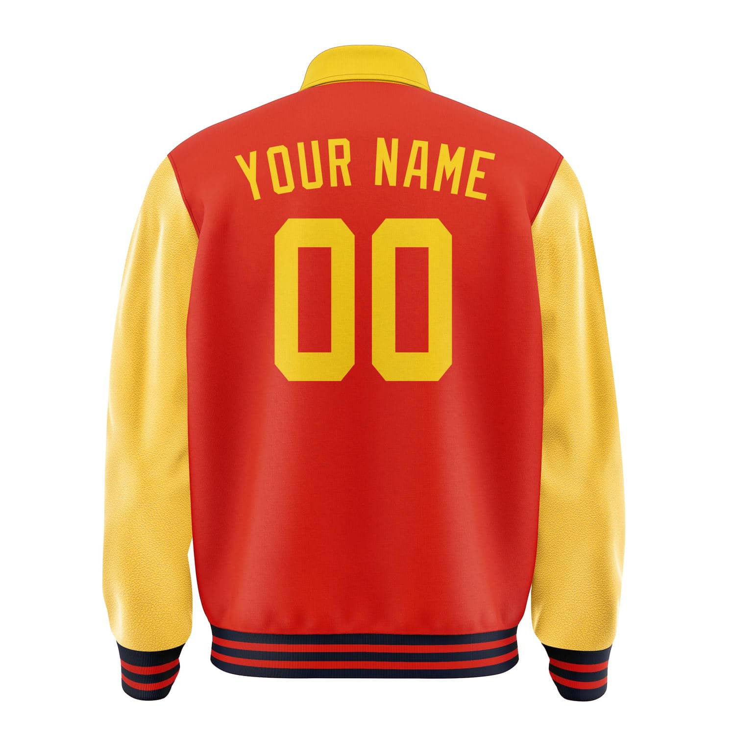 Maßgeschneidertes Orangerot Gold Jacke