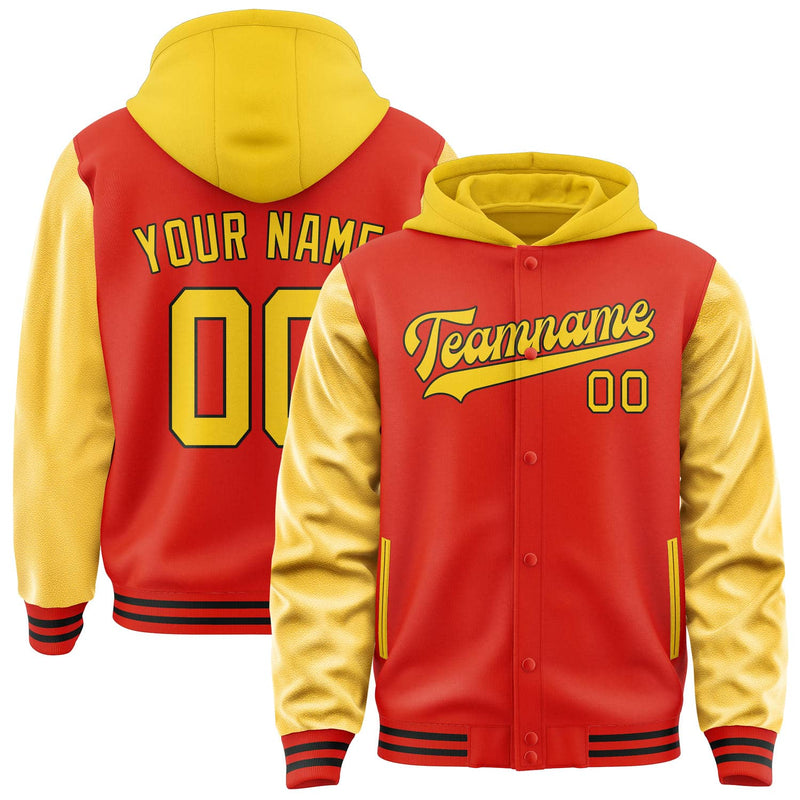 Maßgeschneidertes Orangerot Gold Jacke JA121230121717303017