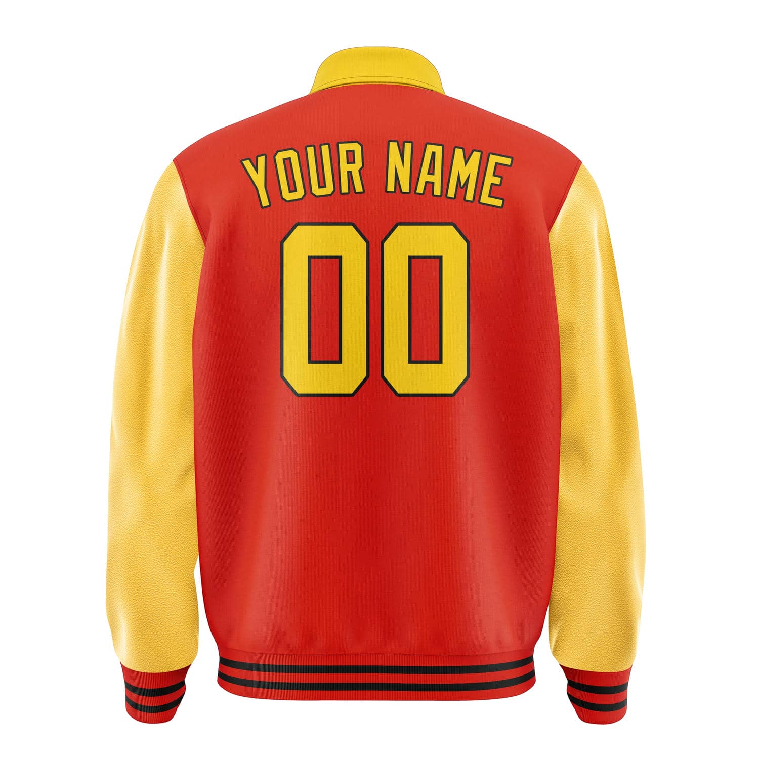 Maßgeschneidertes Orangerot Gold Jacke
