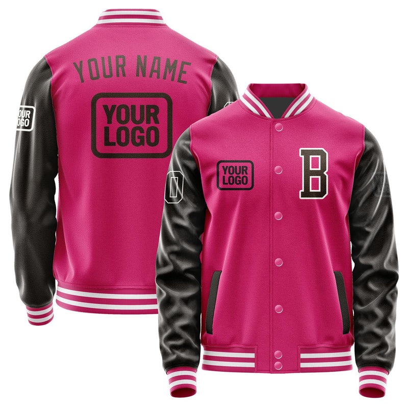 Maßgeschneidertes Rosarot Braun Jacke JA131301131818010118