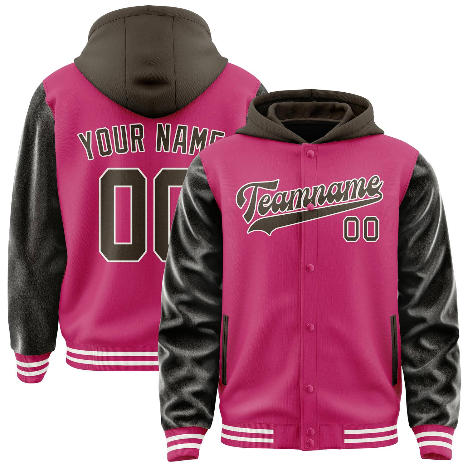 Maßgeschneidertes Rosarot Braun Jacke JA131301131818010118