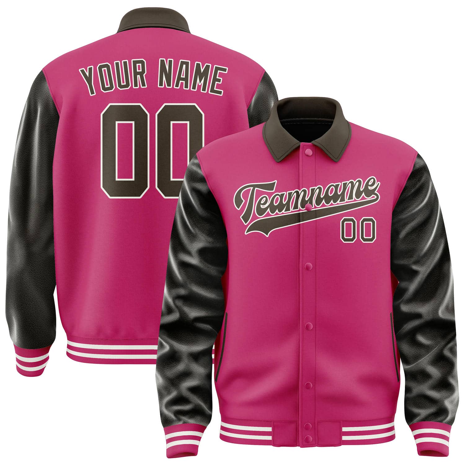 Maßgeschneidertes Rosarot Braun Jacke JA131301131818010118