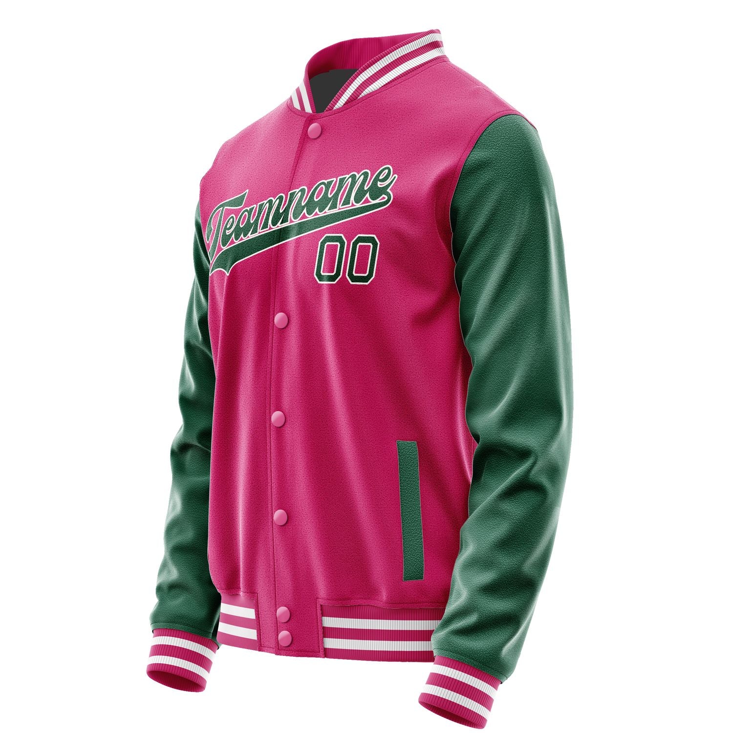 Maßgeschneidertes Rosarot Moosgrün Jacke JA1313051318B31805