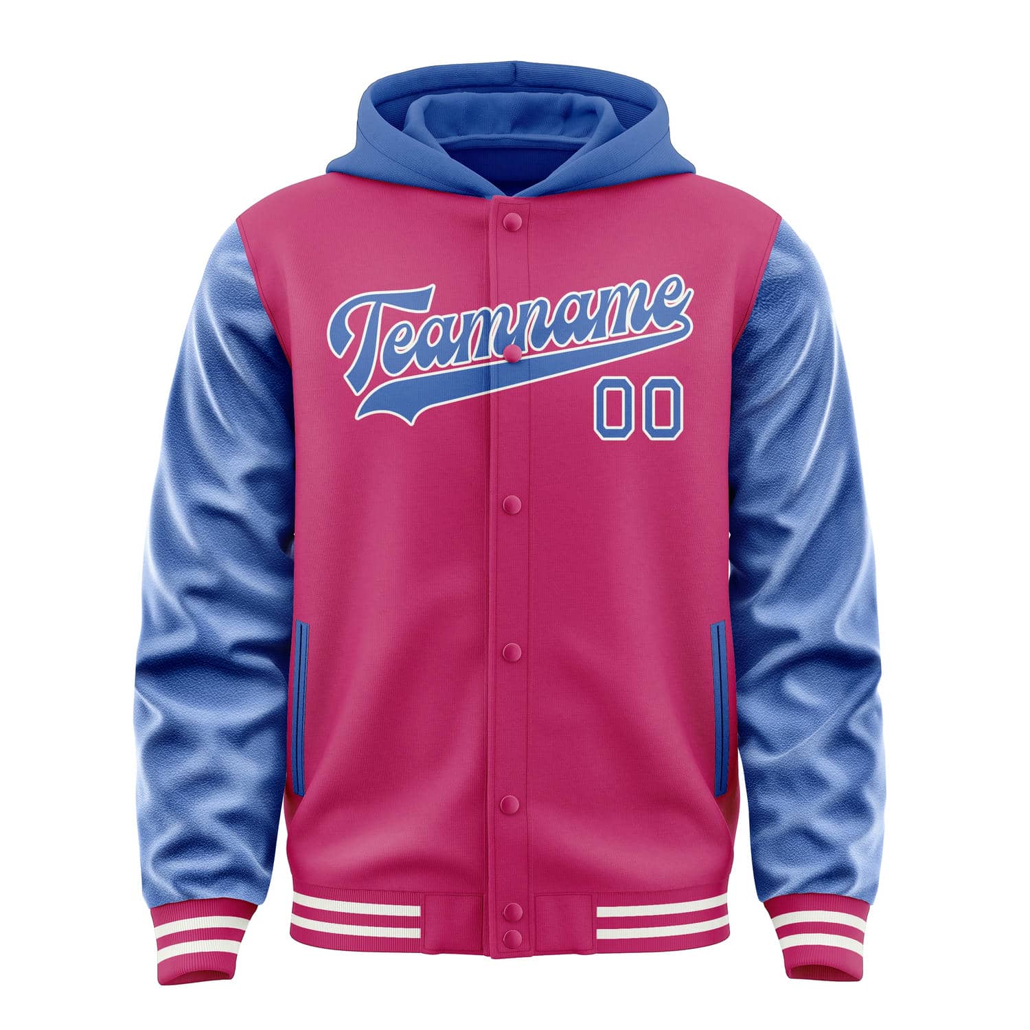 Maßgeschneidertes Rosarot Himmelblau Jacke