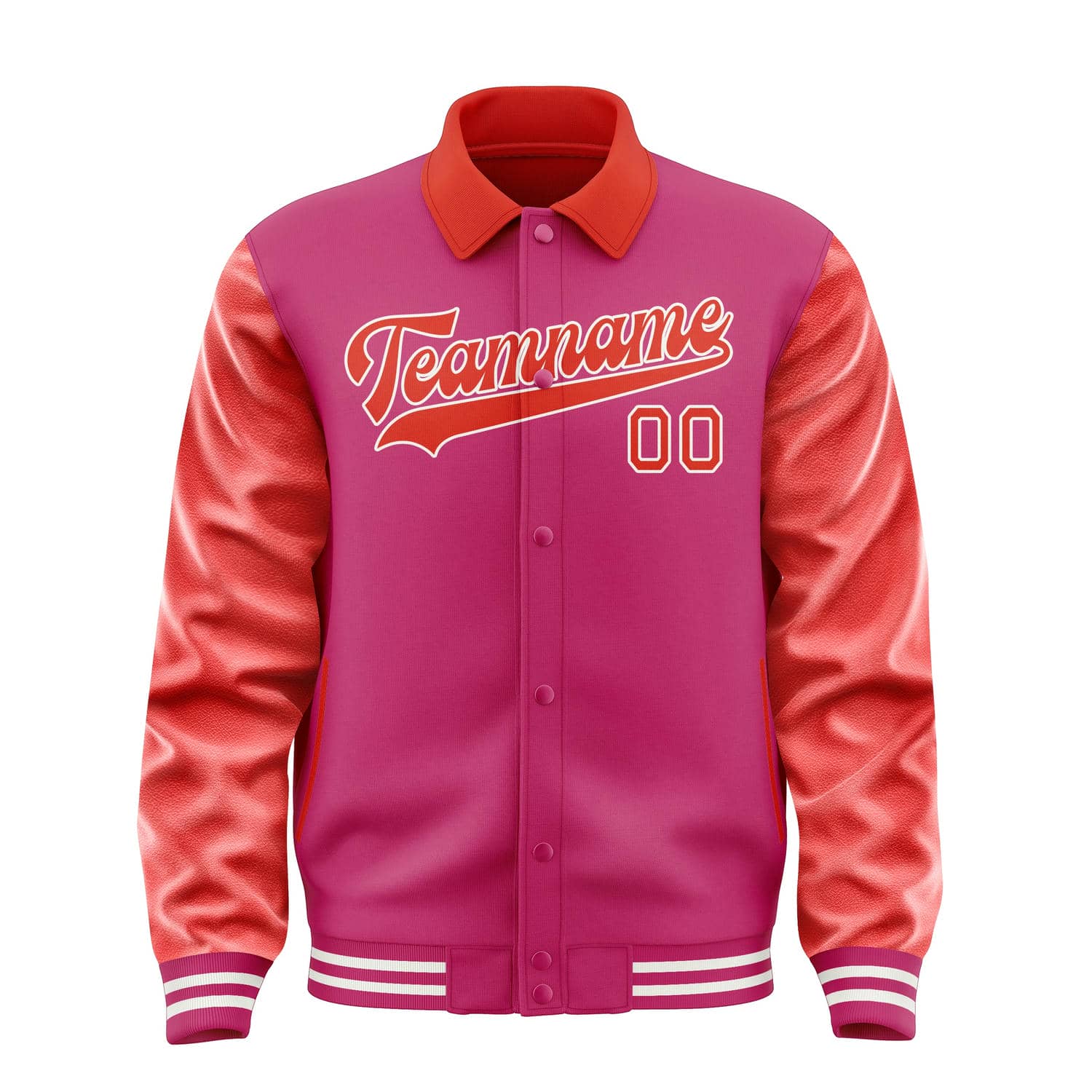 Maßgeschneidertes Rosarot Orangerot Jacke