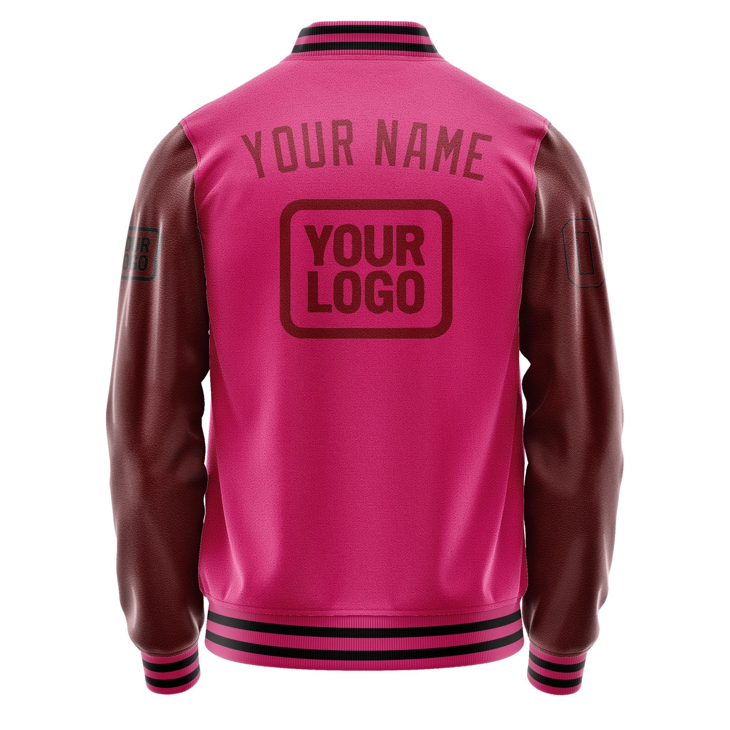 Maßgeschneidertes Rosarot Karmesinrot Jacke JA131315131717151517