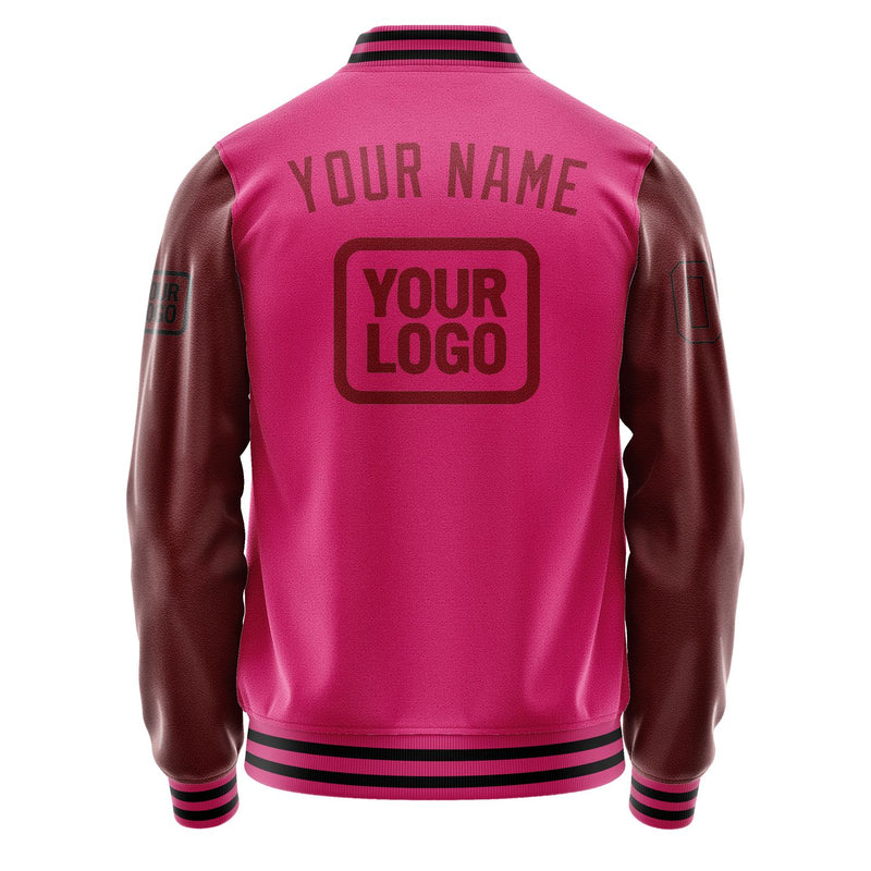 Maßgeschneidertes Rosarot Karmesinrot Jacke JA131315131717151517