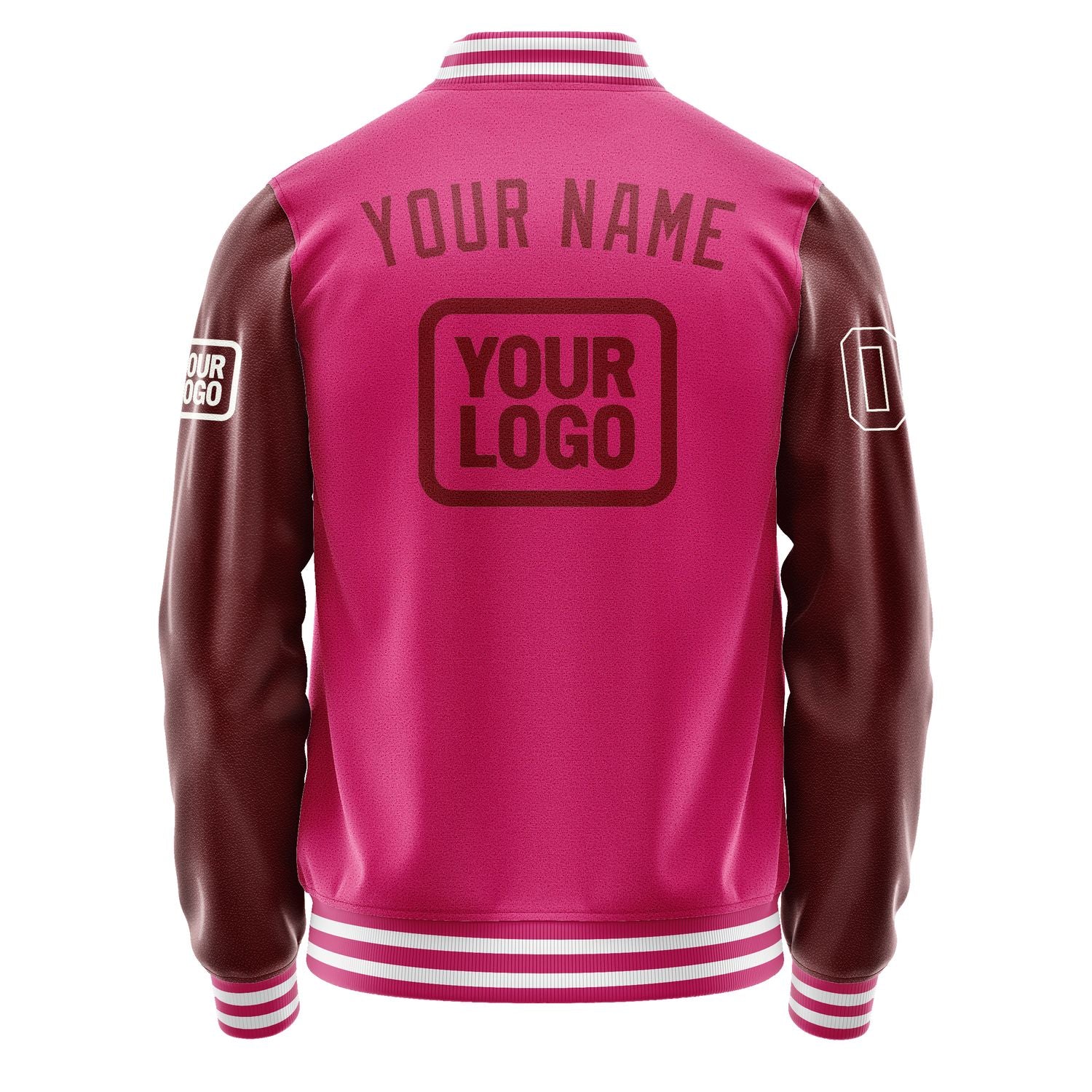 Maßgeschneidertes Rosarot Karmesinrot Jacke JA131315131818151518