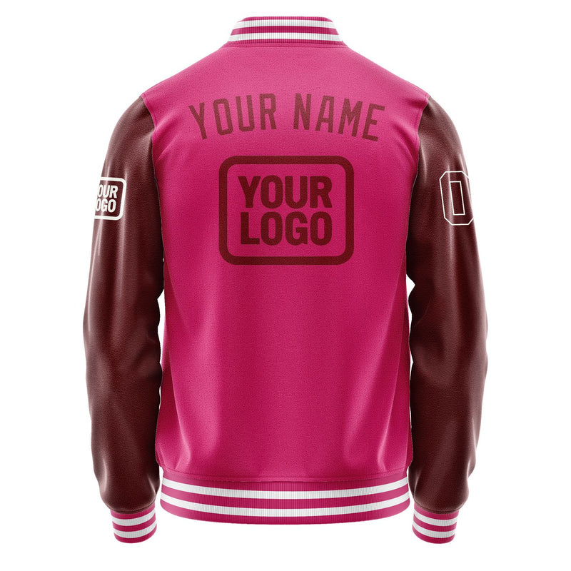 Maßgeschneidertes Rosarot Karmesinrot Jacke JA131315131818151518