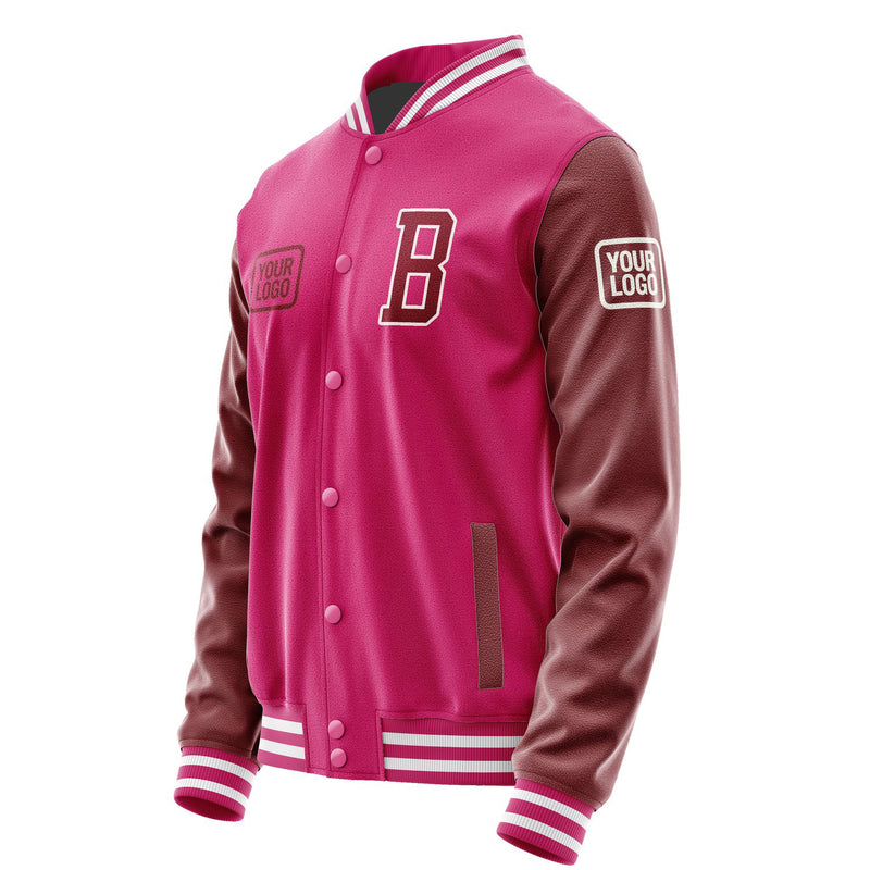 Maßgeschneidertes Rosarot Karmesinrot Jacke JA131315131818151518