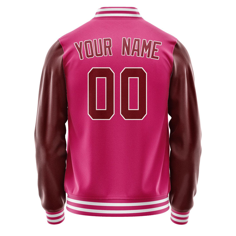 Maßgeschneidertes Rosarot Karmesinrot Jacke JA1313151318B31815