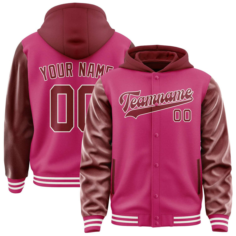 Maßgeschneidertes Rosarot Karmesinrot Jacke JA131315131818151518