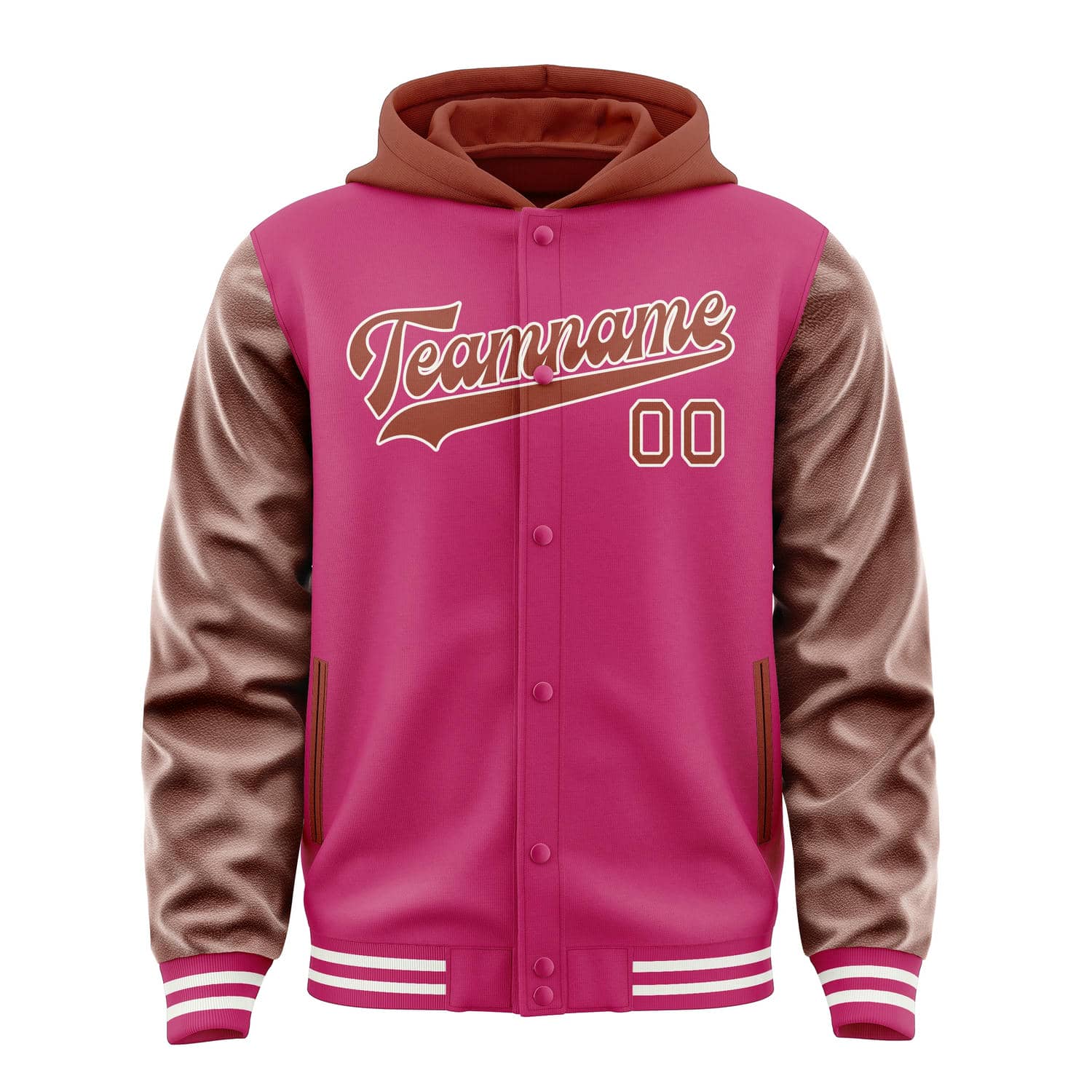 Maßgeschneidertes Rosarot Korallenrot Jacke
