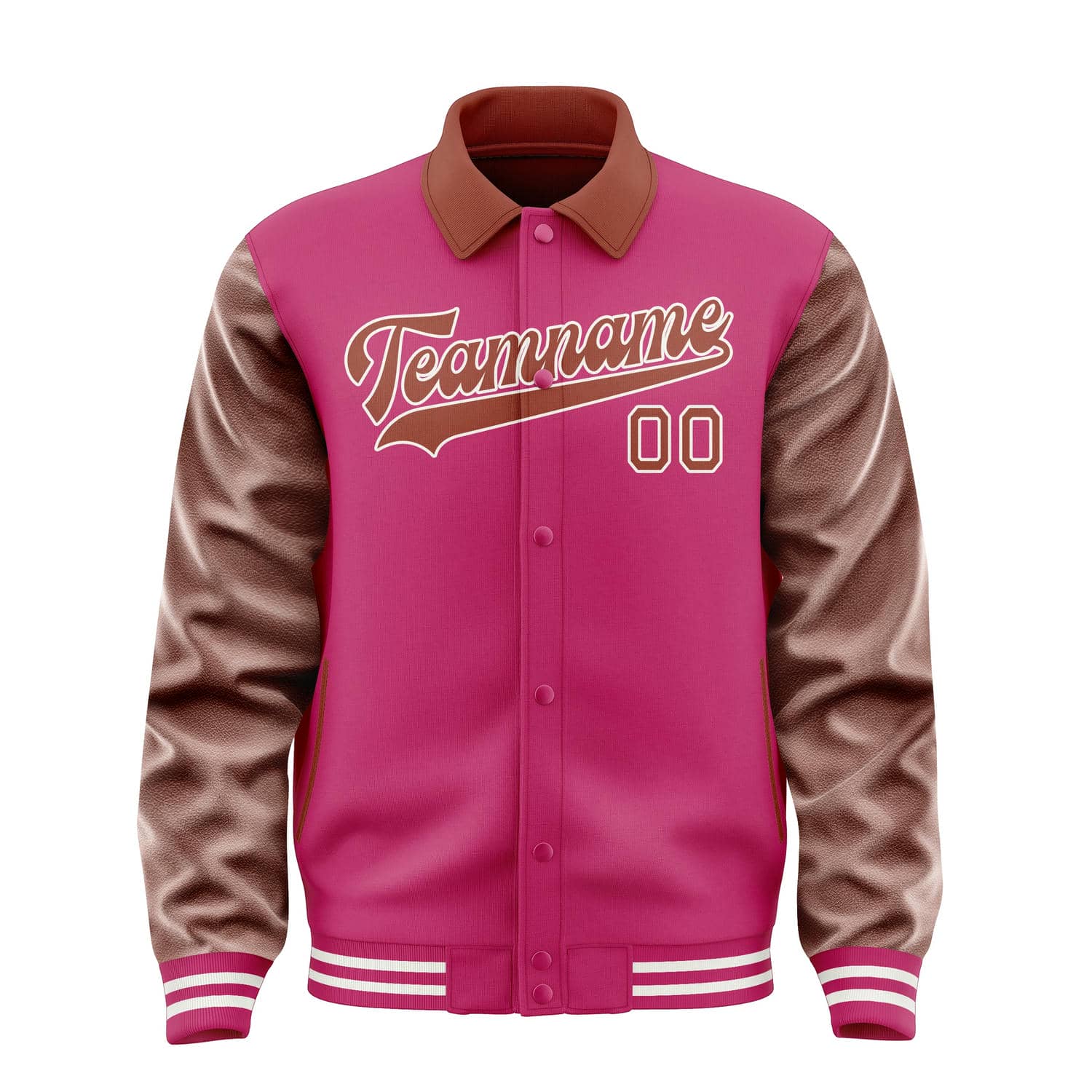 Maßgeschneidertes Rosarot Korallenrot Jacke
