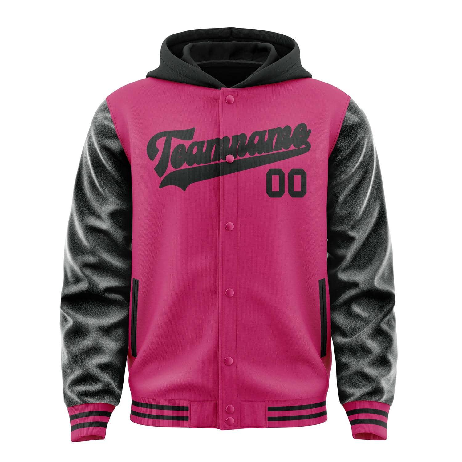 Maßgeschneidertes Rosarot Schwarz Jacke