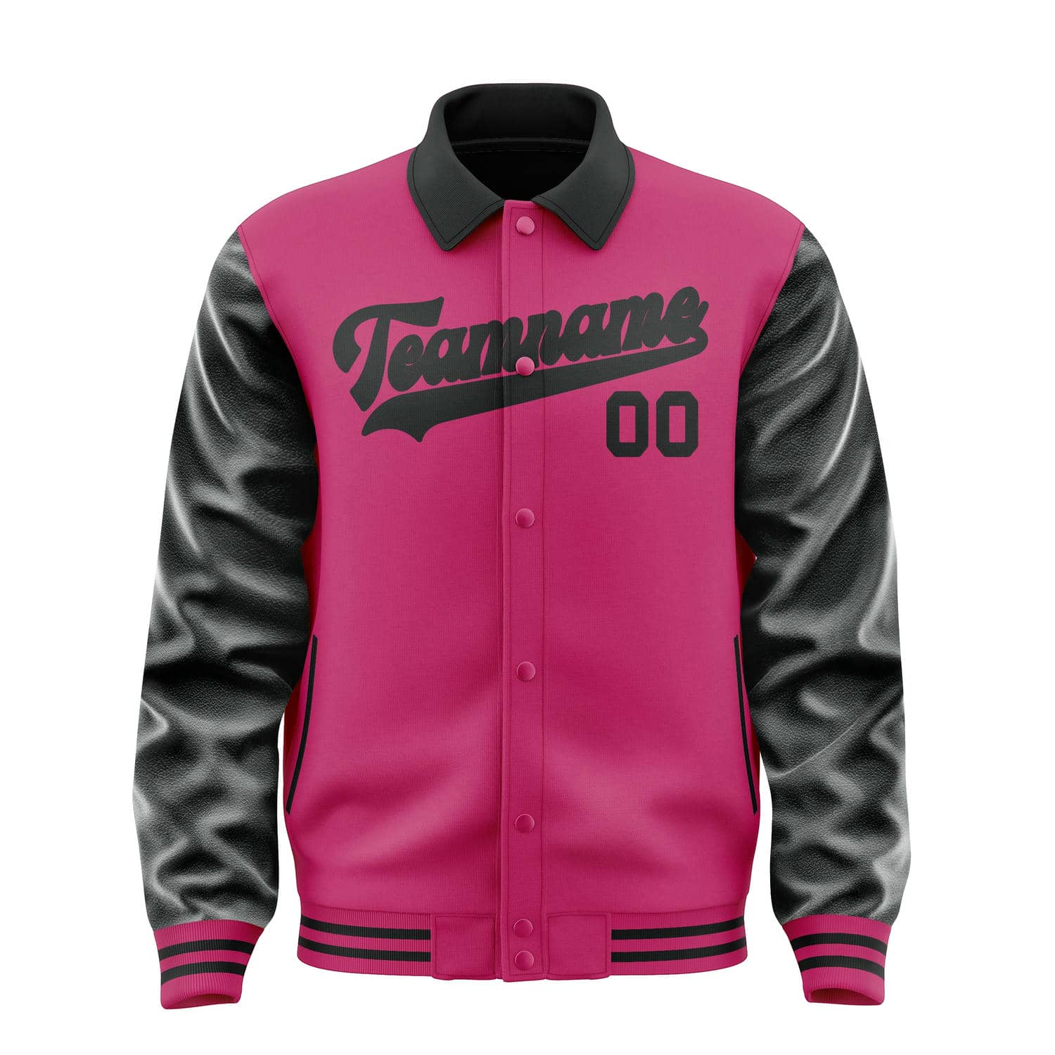 Maßgeschneidertes Rosarot Schwarz Jacke