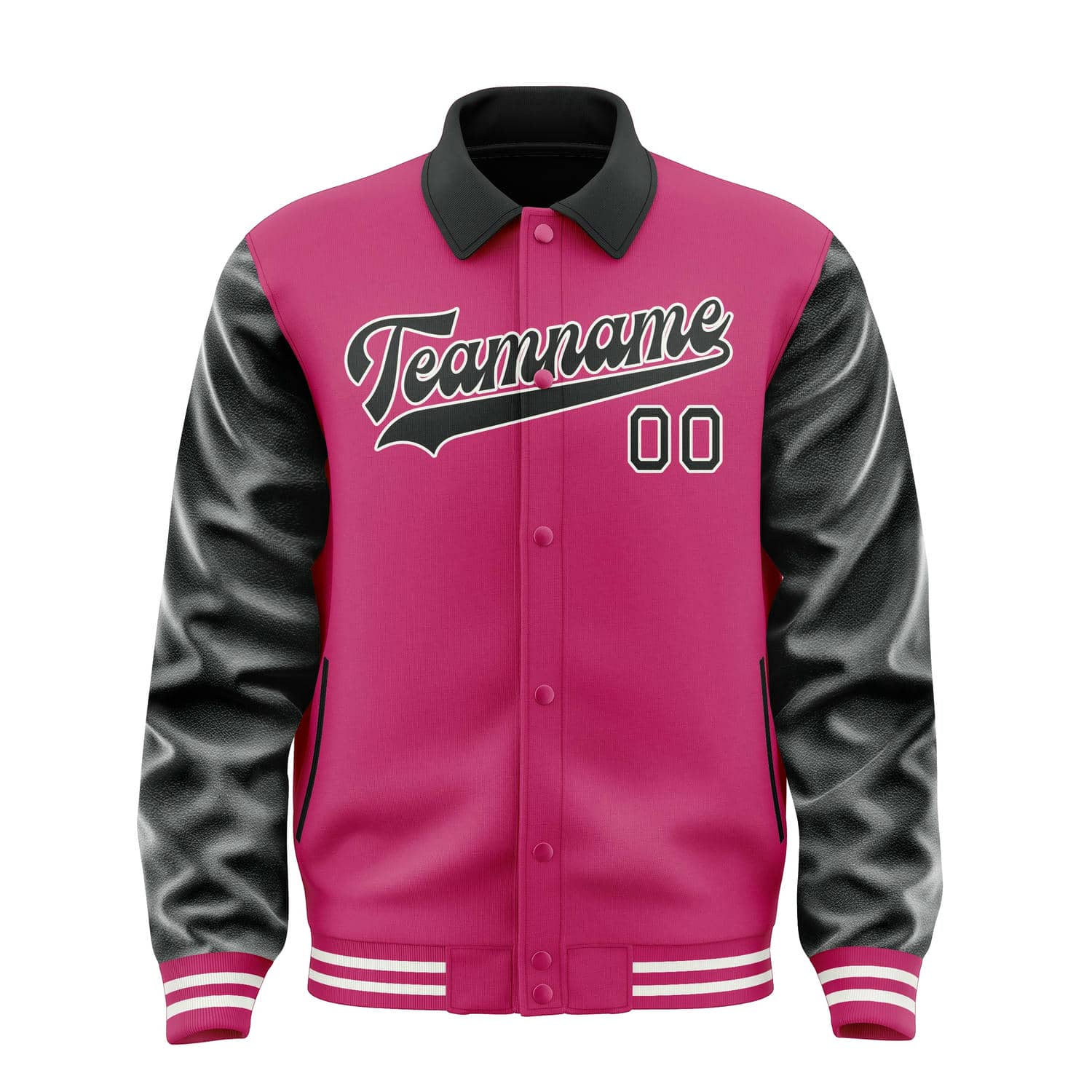 Maßgeschneidertes Rosarot Schwarz Jacke