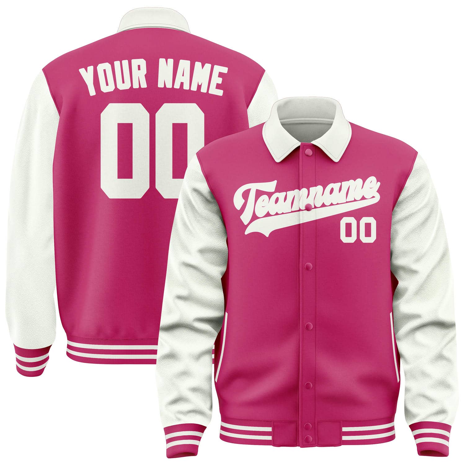 Maßgeschneidertes Rosarot Weiß Jacke JA131318131818181818