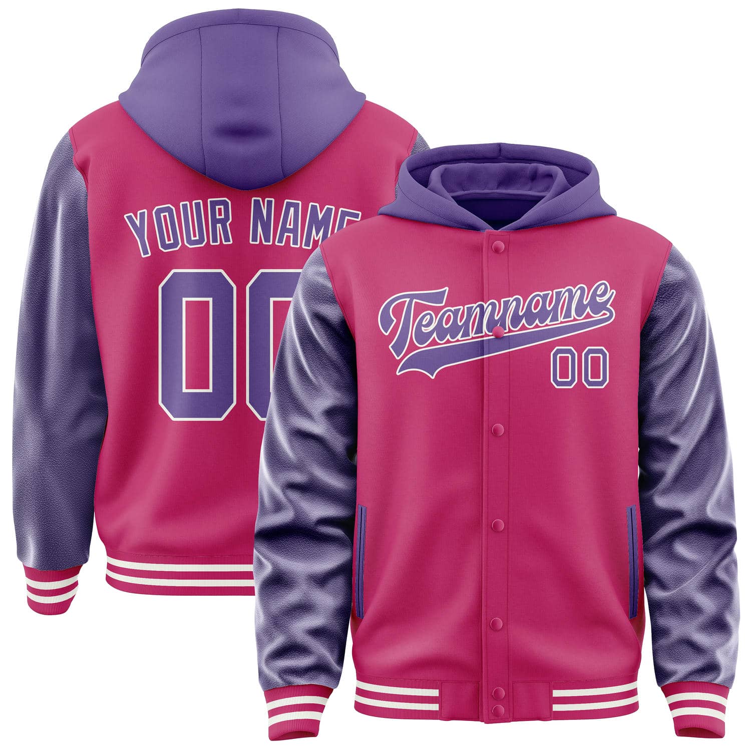 Maßgeschneidertes Rosarot Lavendel Jacke JA131323131818232318
