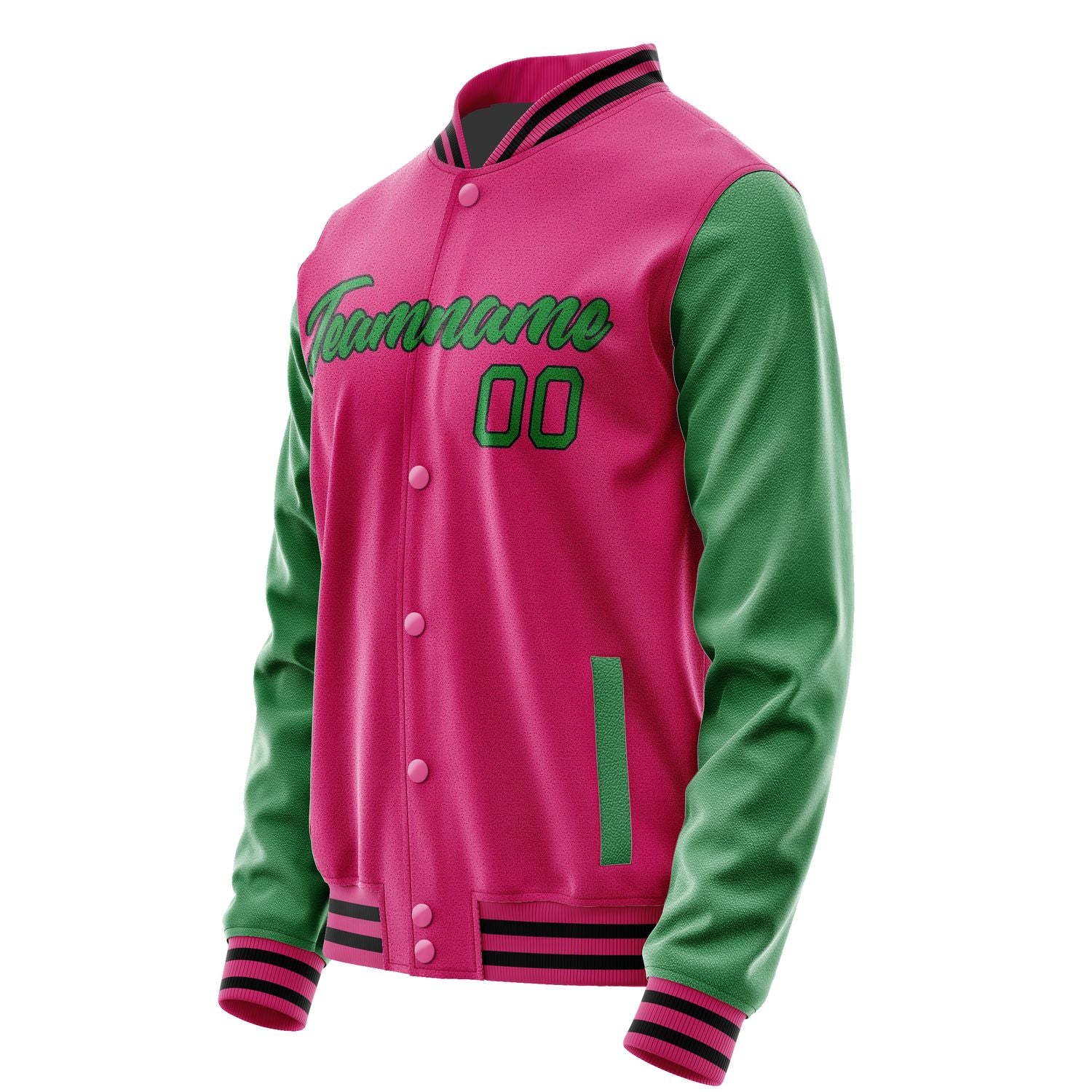 Maßgeschneidertes Rosarot Smaragdgrün Jacke JA1313241317B21724