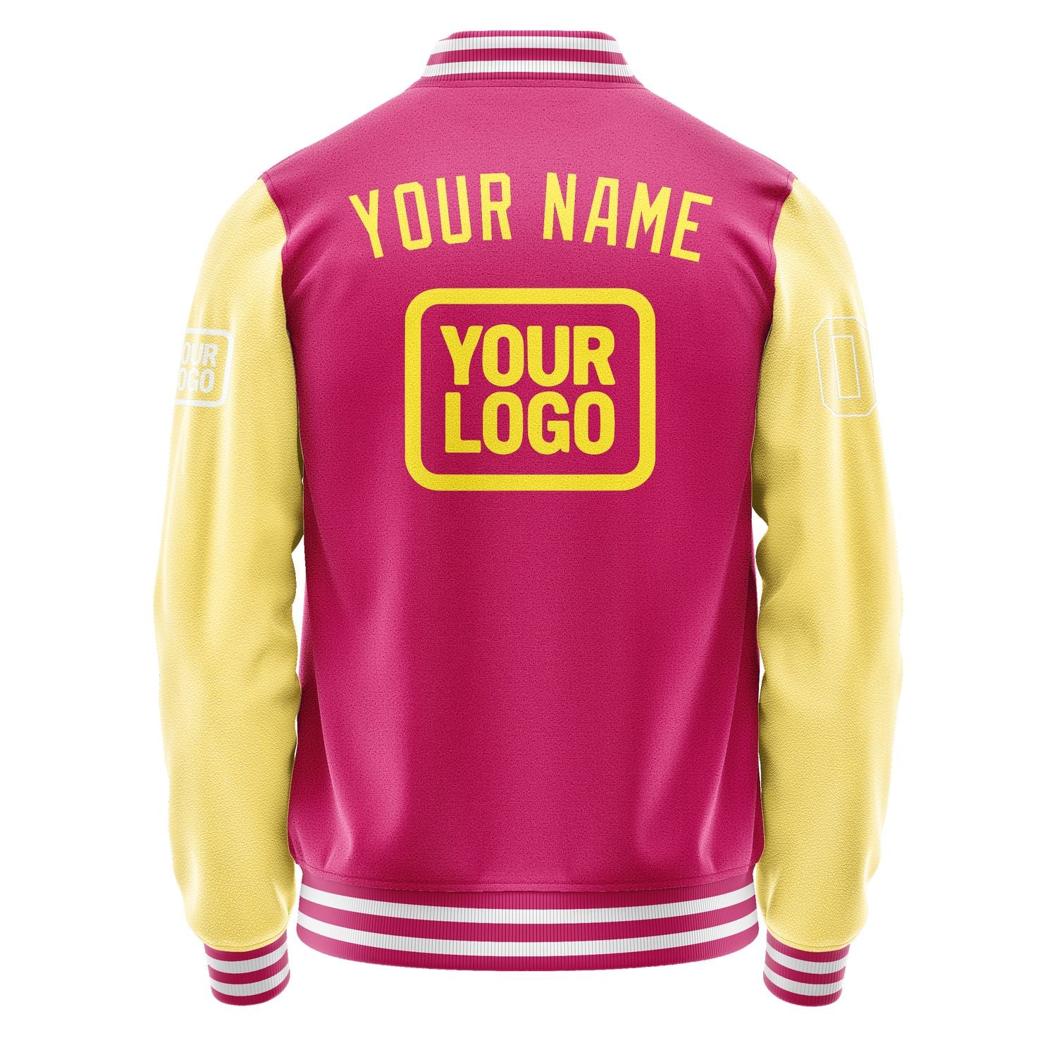 Maßgeschneidertes Rosarot Blassgelb Jacke JA131326131818262618