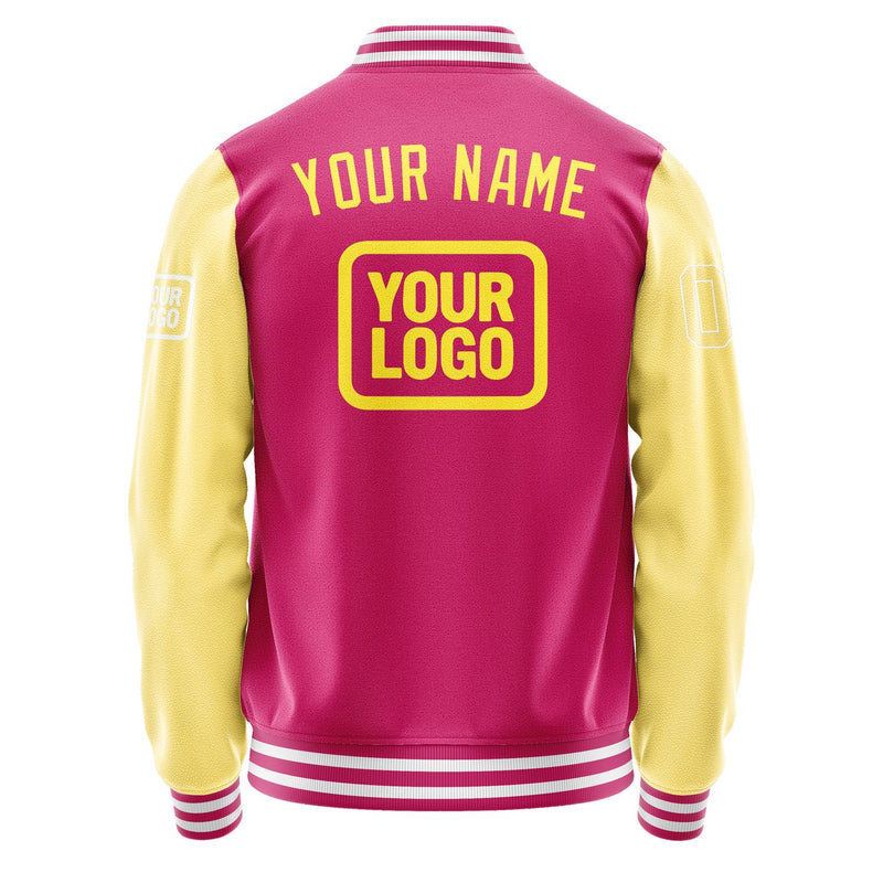 Maßgeschneidertes Rosarot Blassgelb Jacke JA131326131818262618