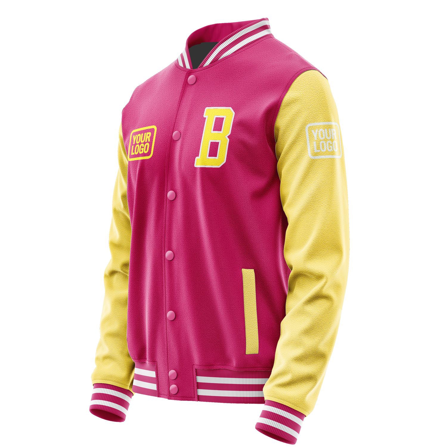 Maßgeschneidertes Rosarot Blassgelb Jacke JA131326131818262618