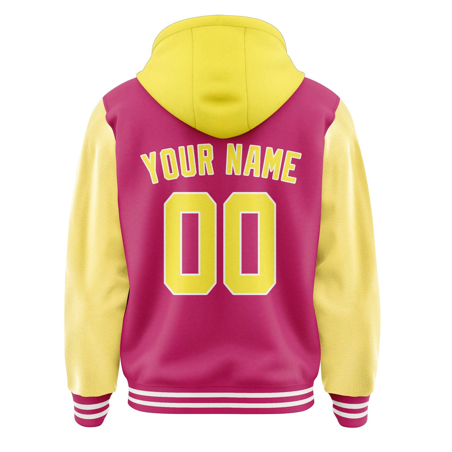 Maßgeschneidertes Rosarot Blassgelb Jacke