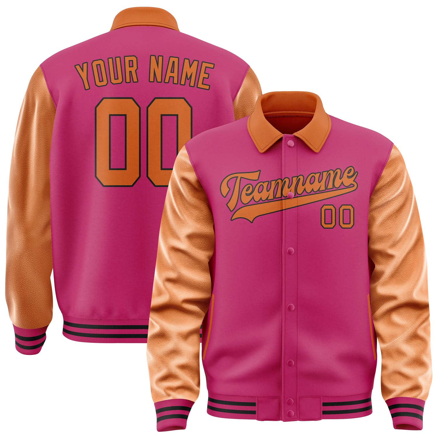 Maßgeschneidertes Rosarot Orange Jacke JA131328131717282817