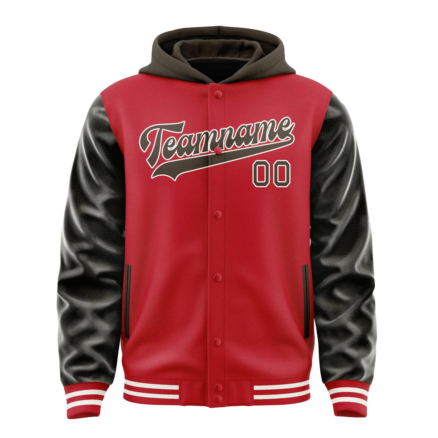 Maßgeschneidertes Rot Braun Jacke
