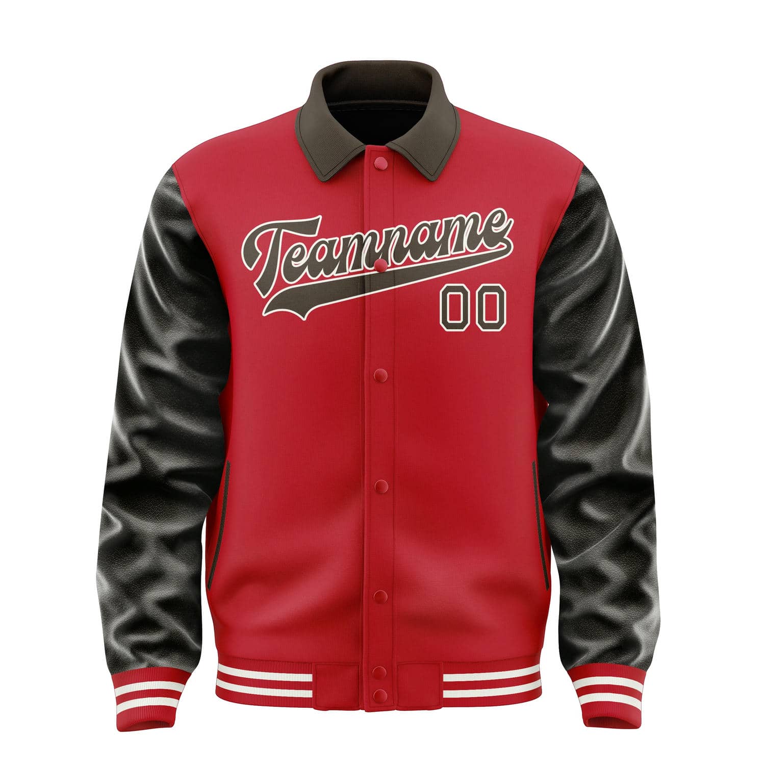 Maßgeschneidertes Rot Braun Jacke