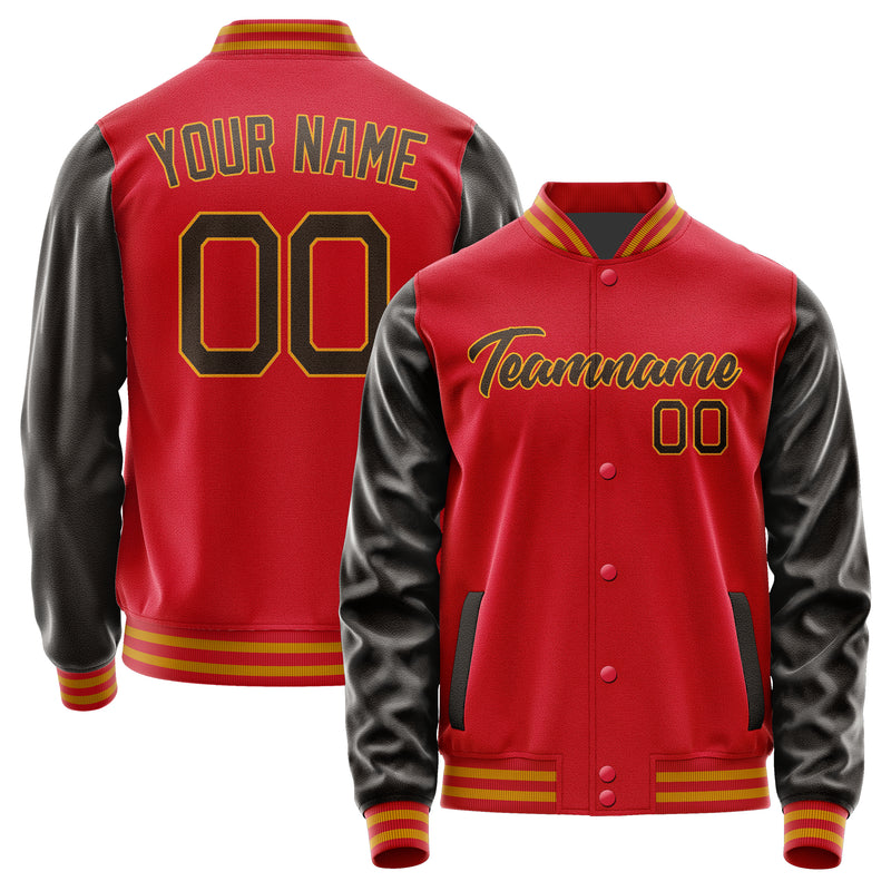 Maßgeschneidertes Rot Braun Jacke Ja1414011419B21901