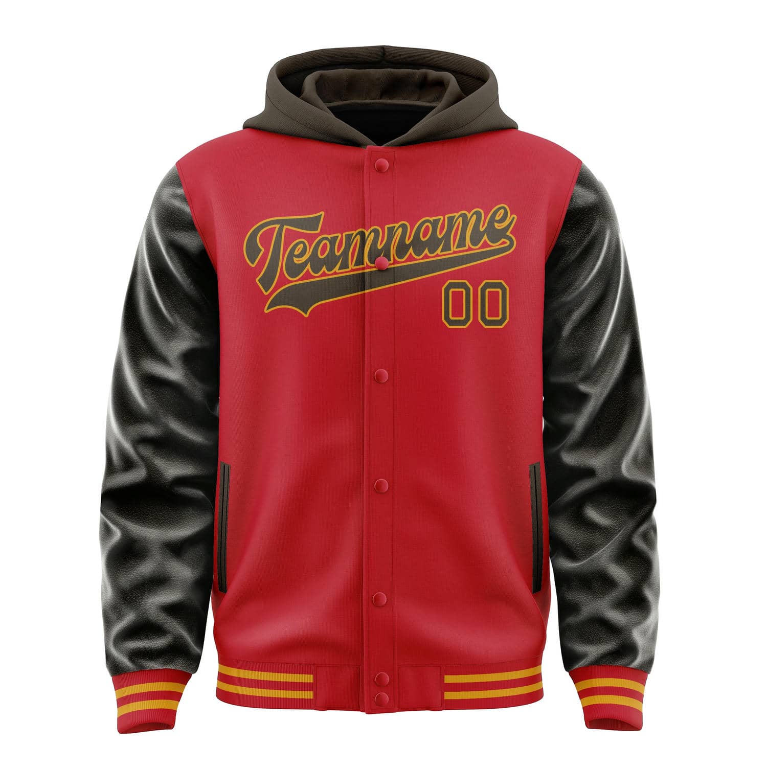 Maßgeschneidertes Rot Braun Jacke