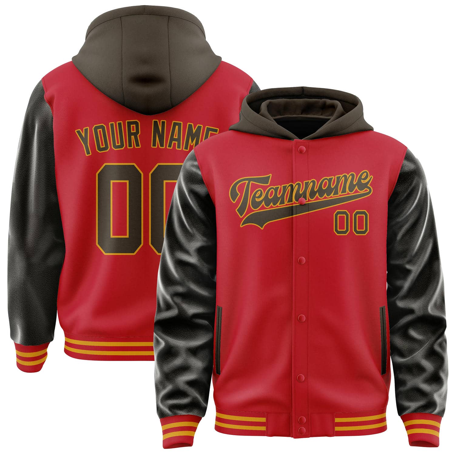 Maßgeschneidertes Rot Braun Jacke JA141401141917010117