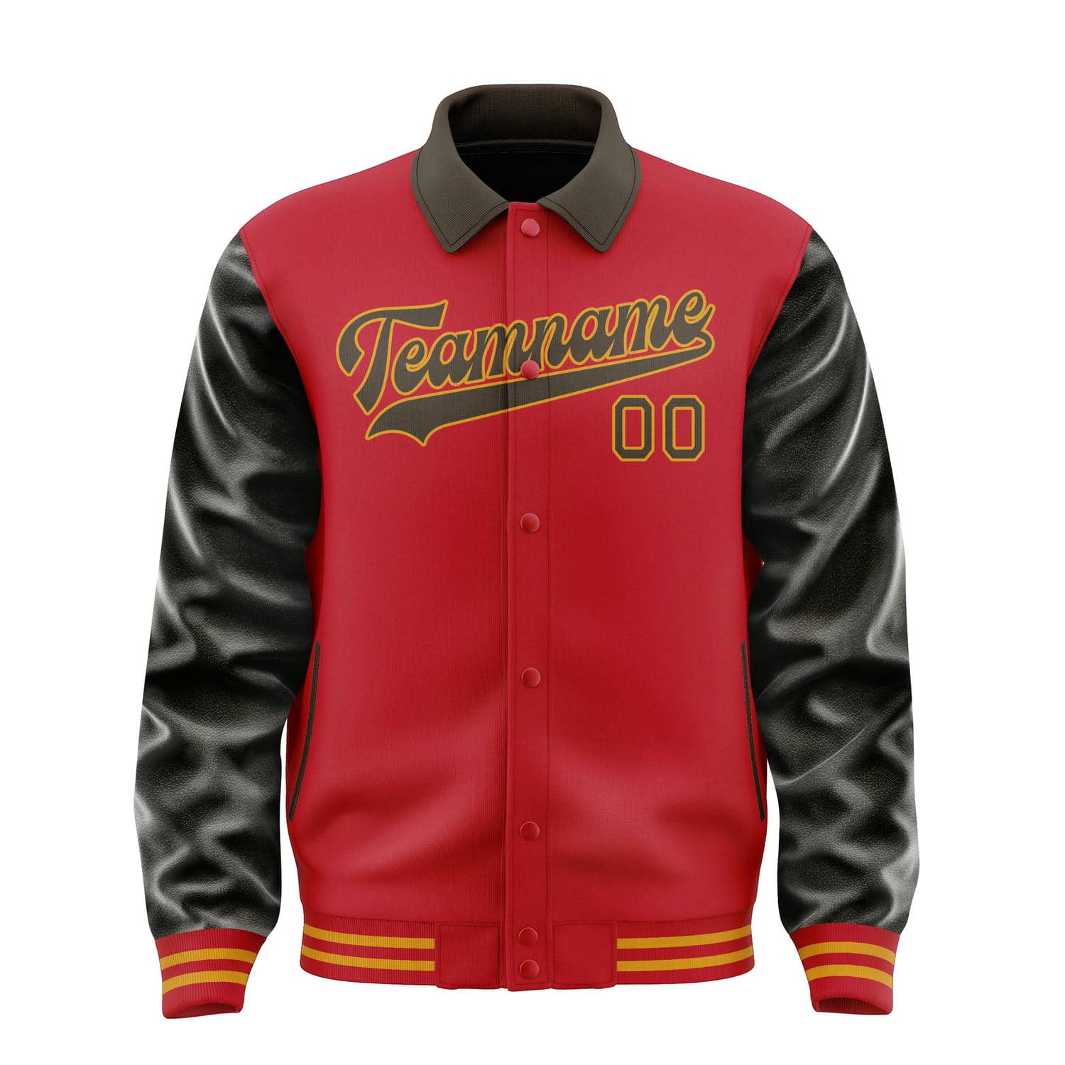 Maßgeschneidertes Rot Braun Jacke