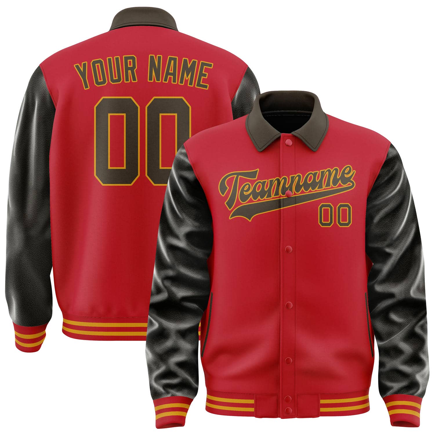 Maßgeschneidertes Rot Braun Jacke JA141401141917010117