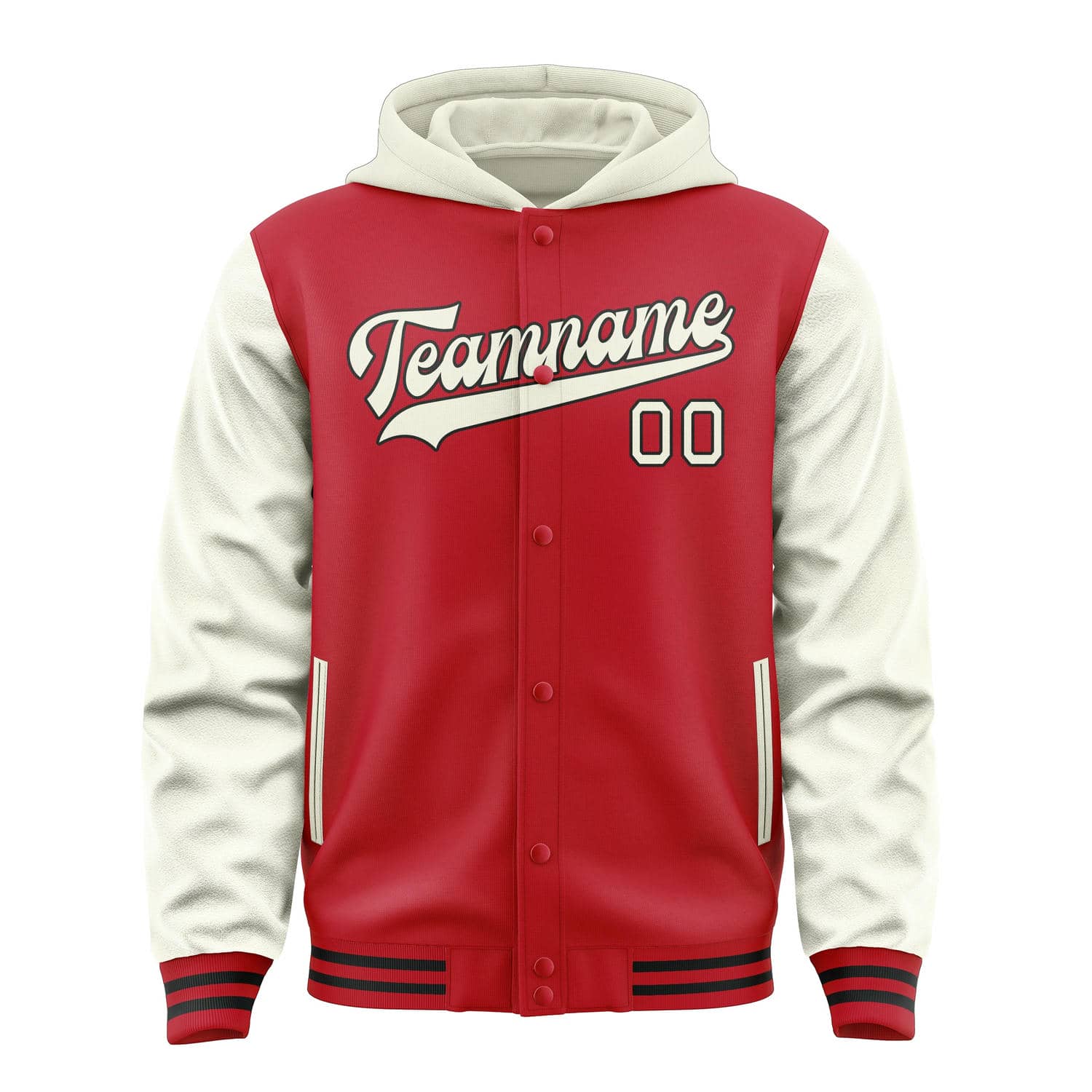 Maßgeschneidertes Rot Beige Jacke