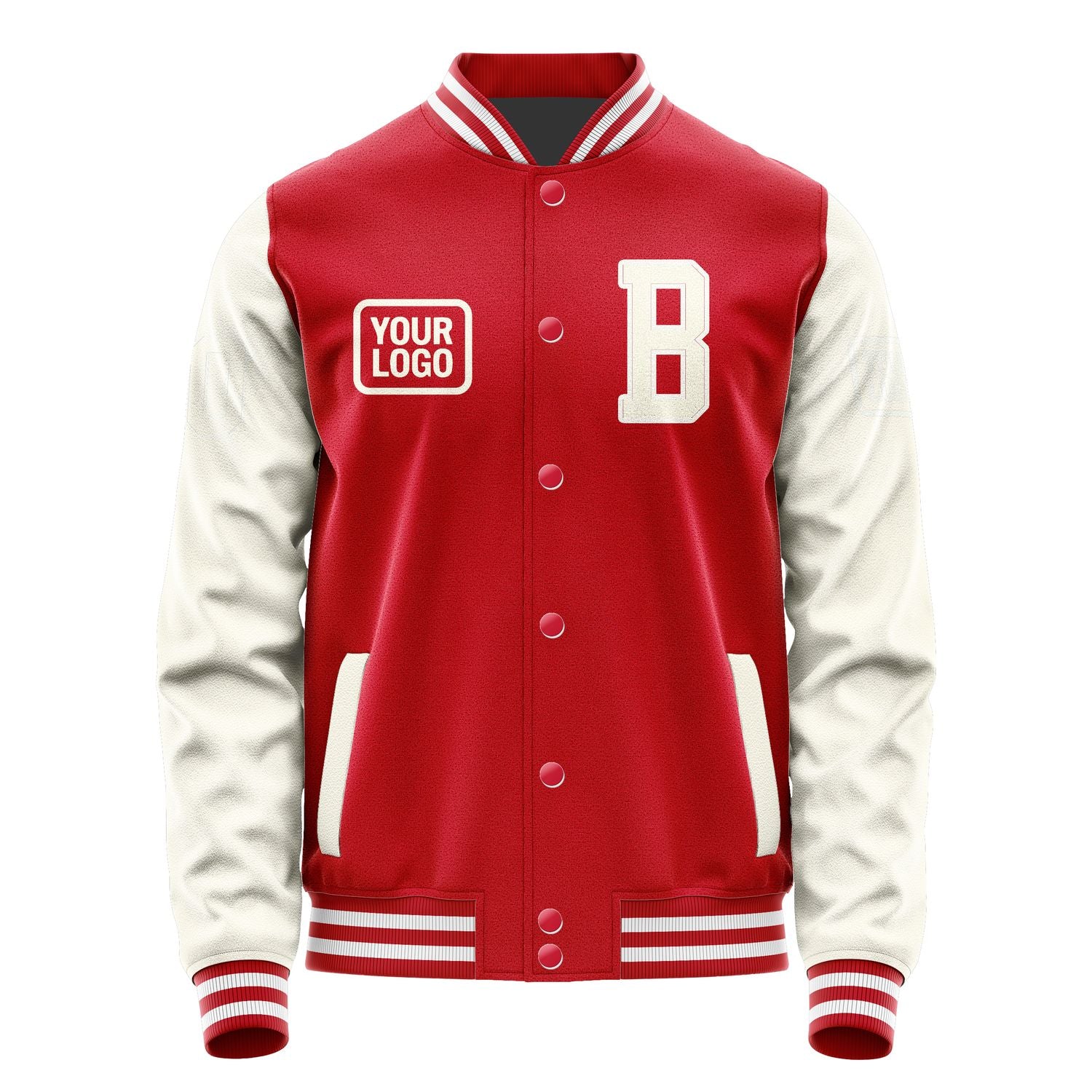 Maßgeschneidertes Rot Beige Jacke JA141403141818030318