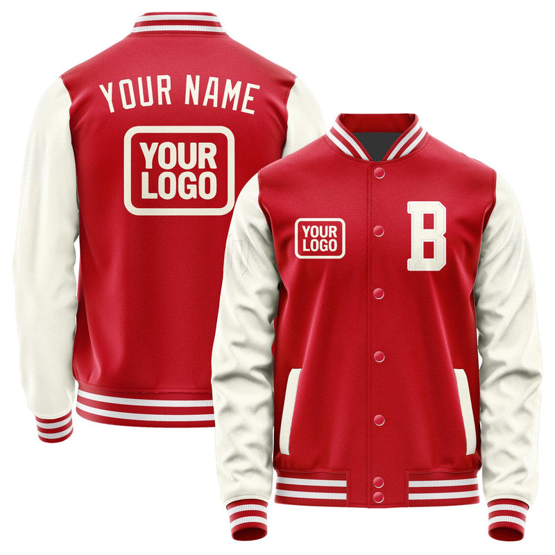 Maßgeschneidertes Rot Beige Jacke JA141403141818030318