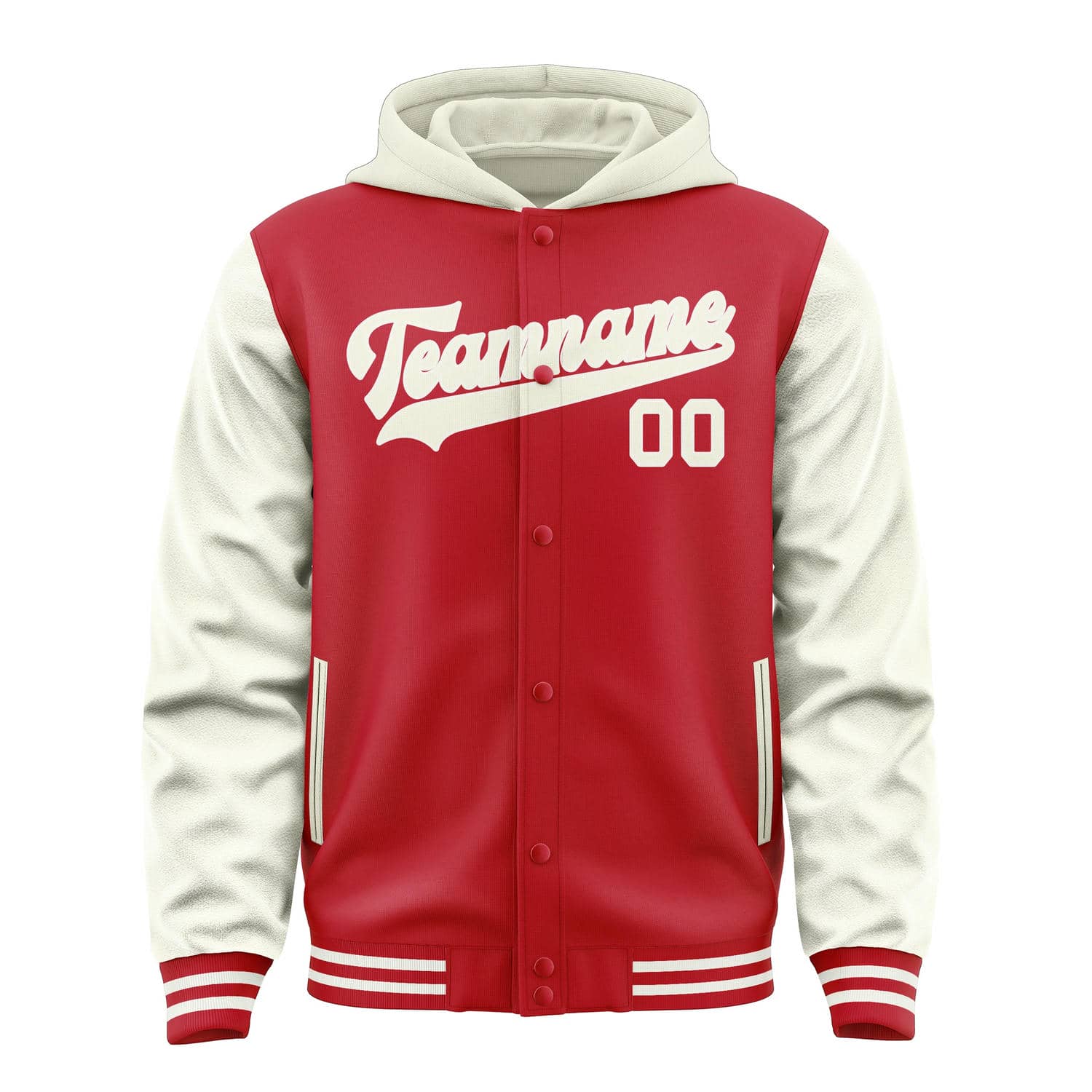 Maßgeschneidertes Rot Beige Jacke