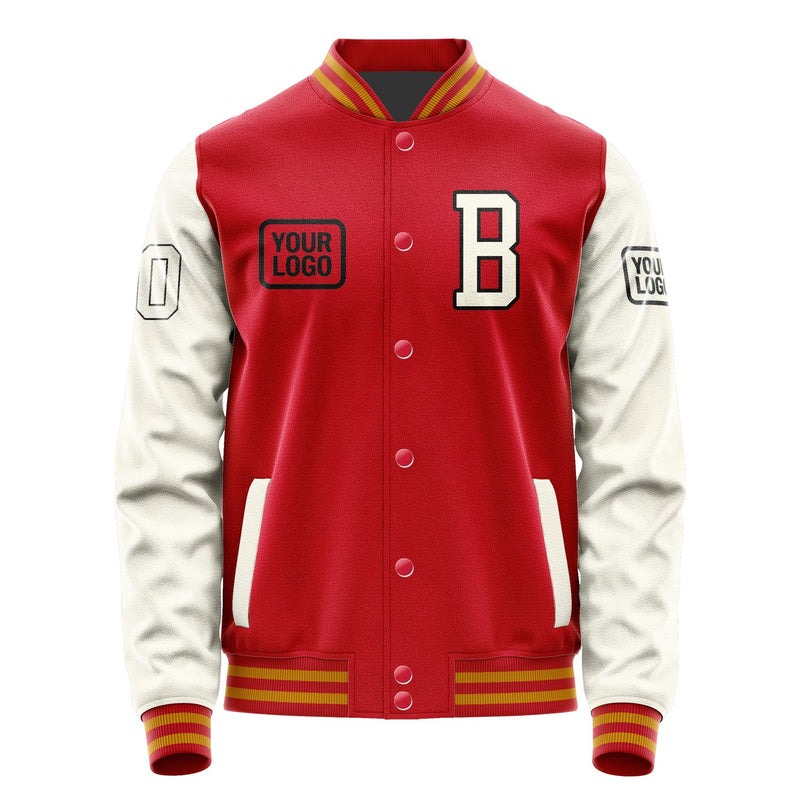 Maßgeschneidertes Rot Beige Jacke JA141403141917030317