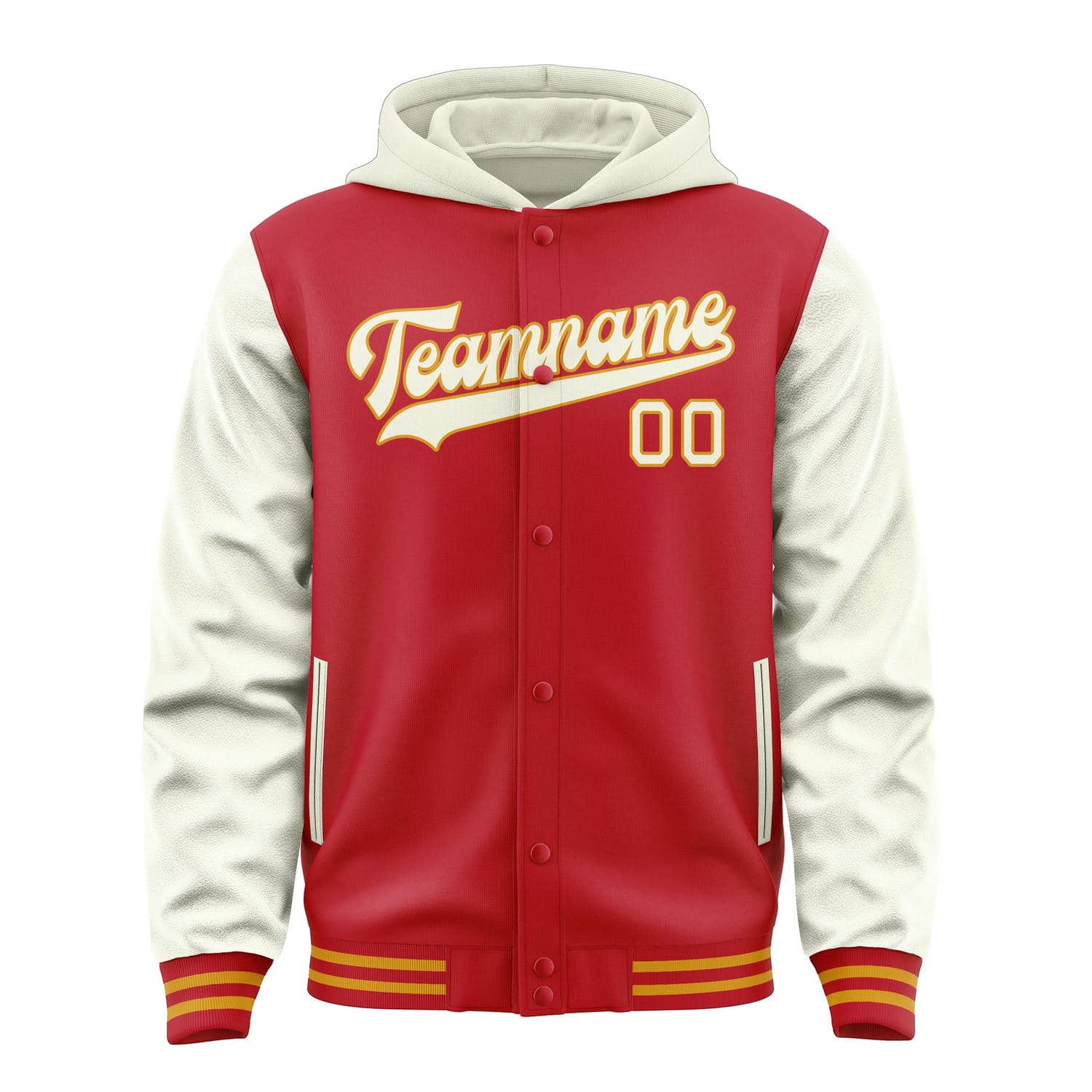 Maßgeschneidertes Rot Beige Jacke