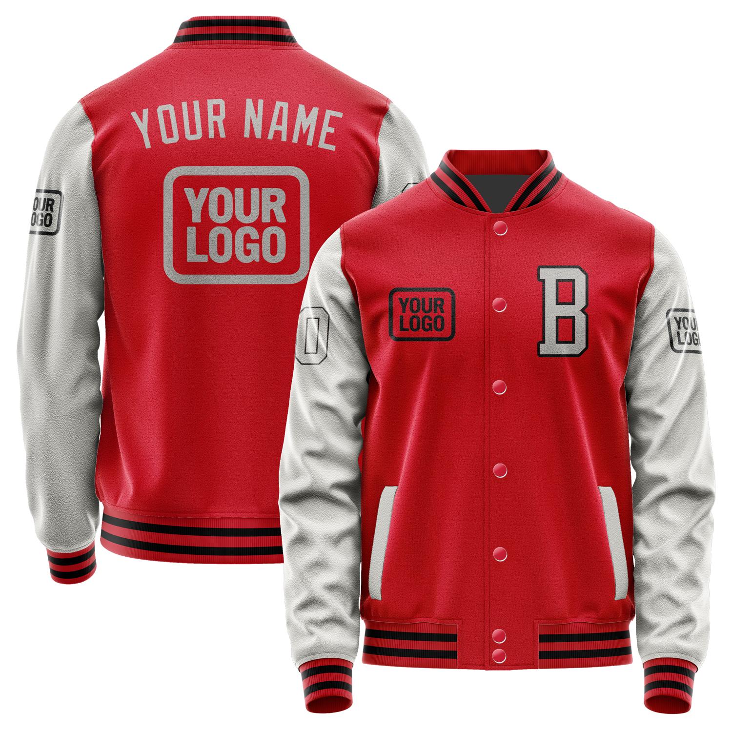 Maßgeschneidertes Rot Grau Jacke JA141404141717040417