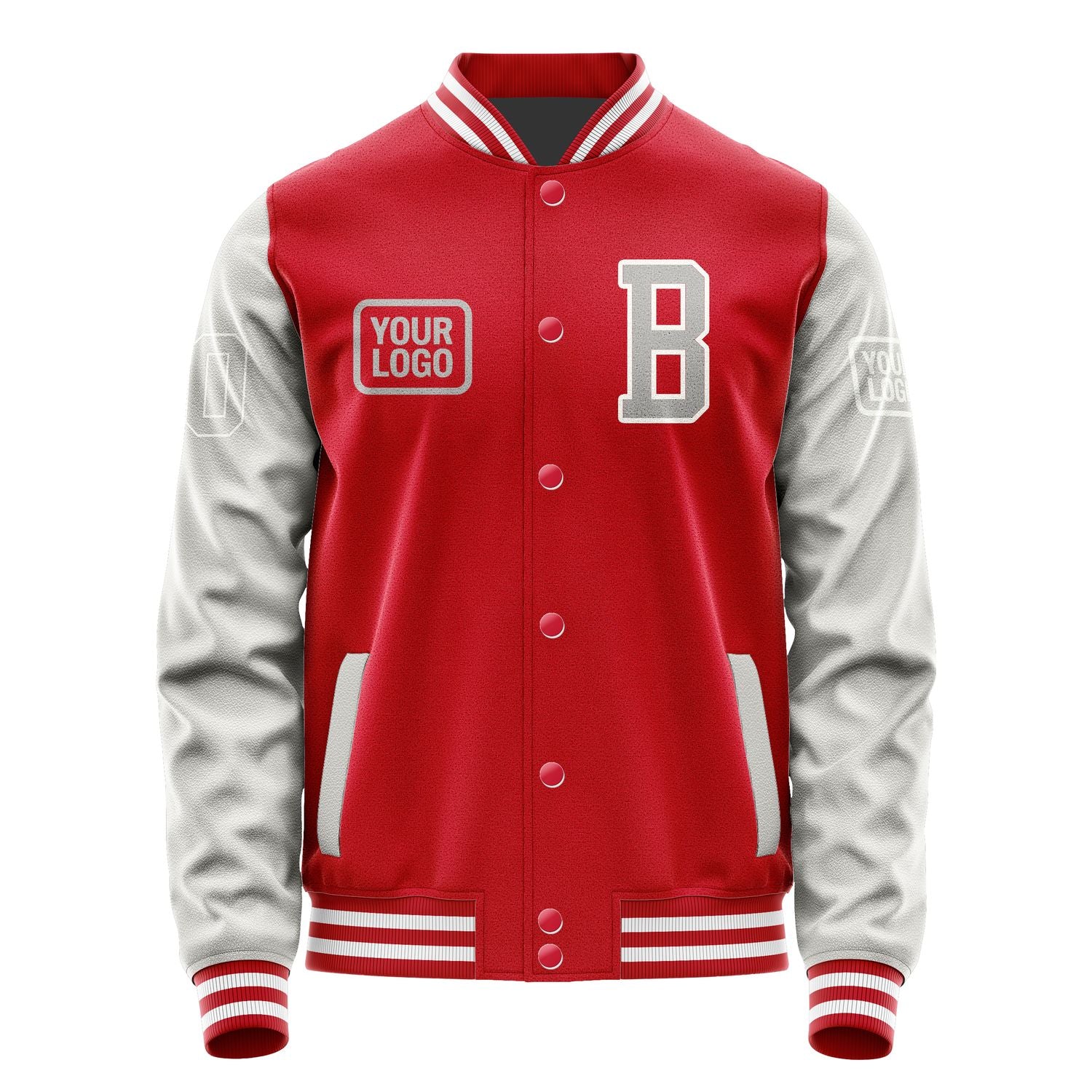 Maßgeschneidertes Rot Grau Jacke JA141404141818040418